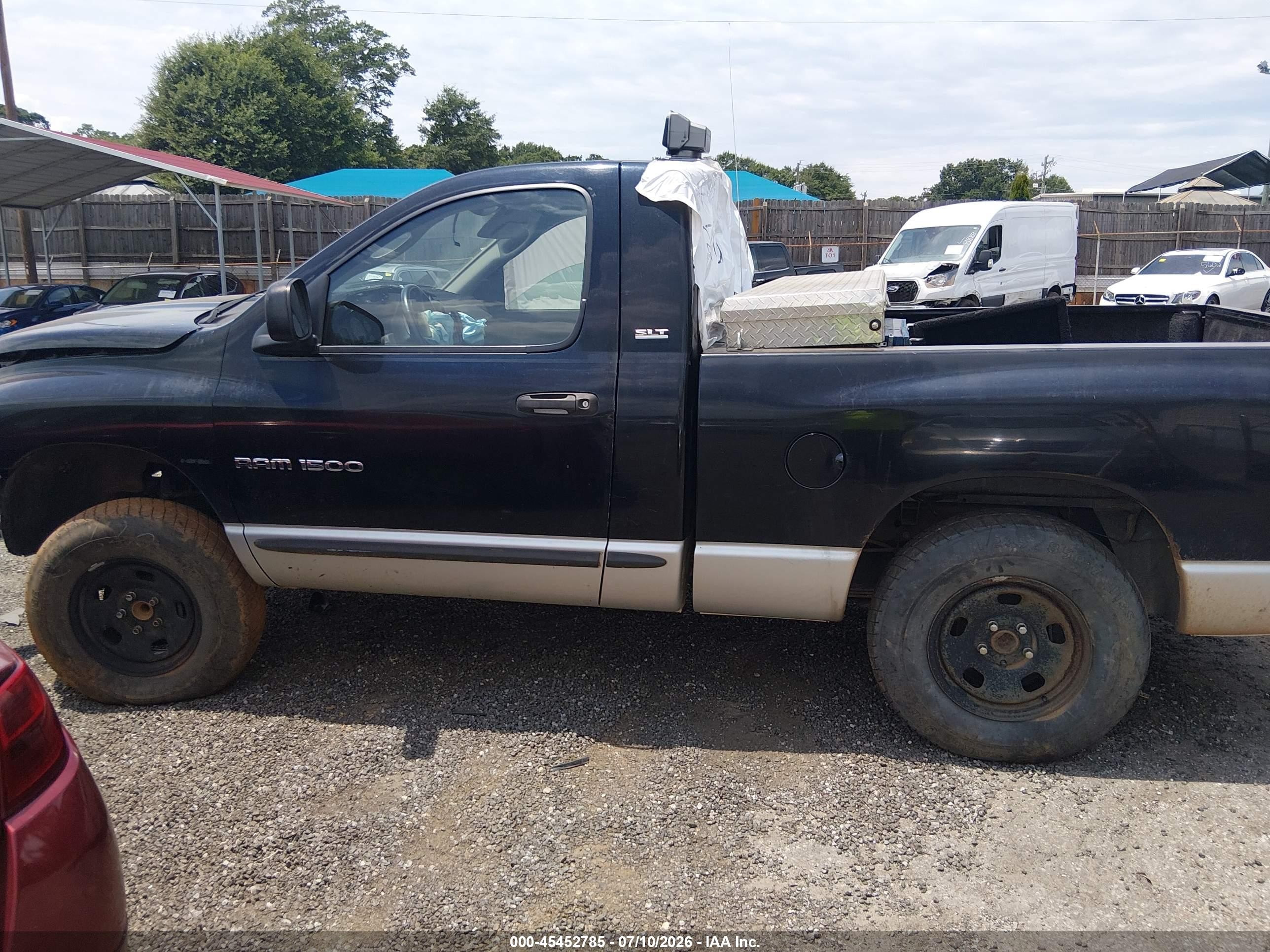 2002 Dodge Ram 1500 St Black vin: 1D7HA16N02J205300