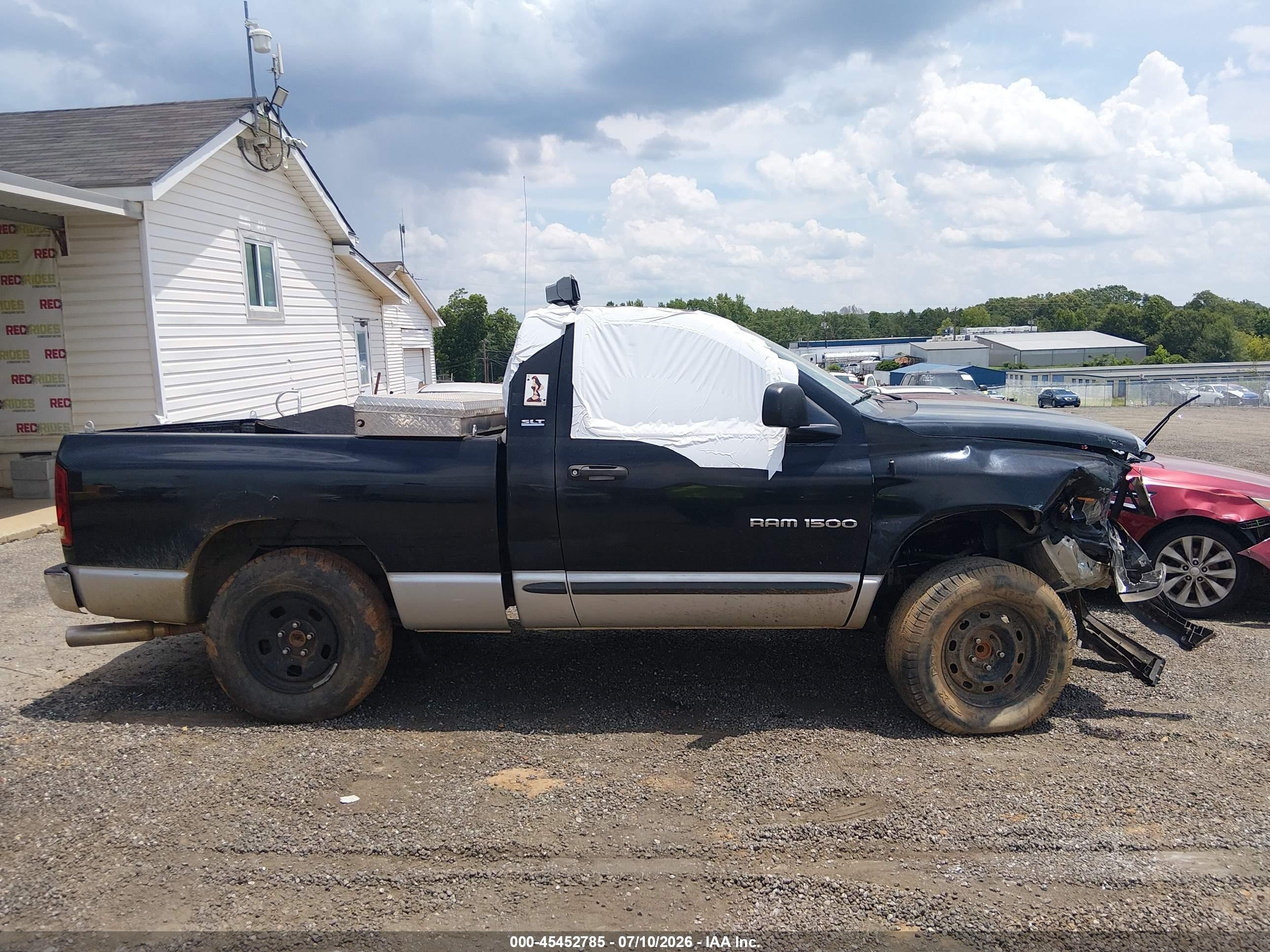 2002 Dodge Ram 1500 St Black vin: 1D7HA16N02J205300