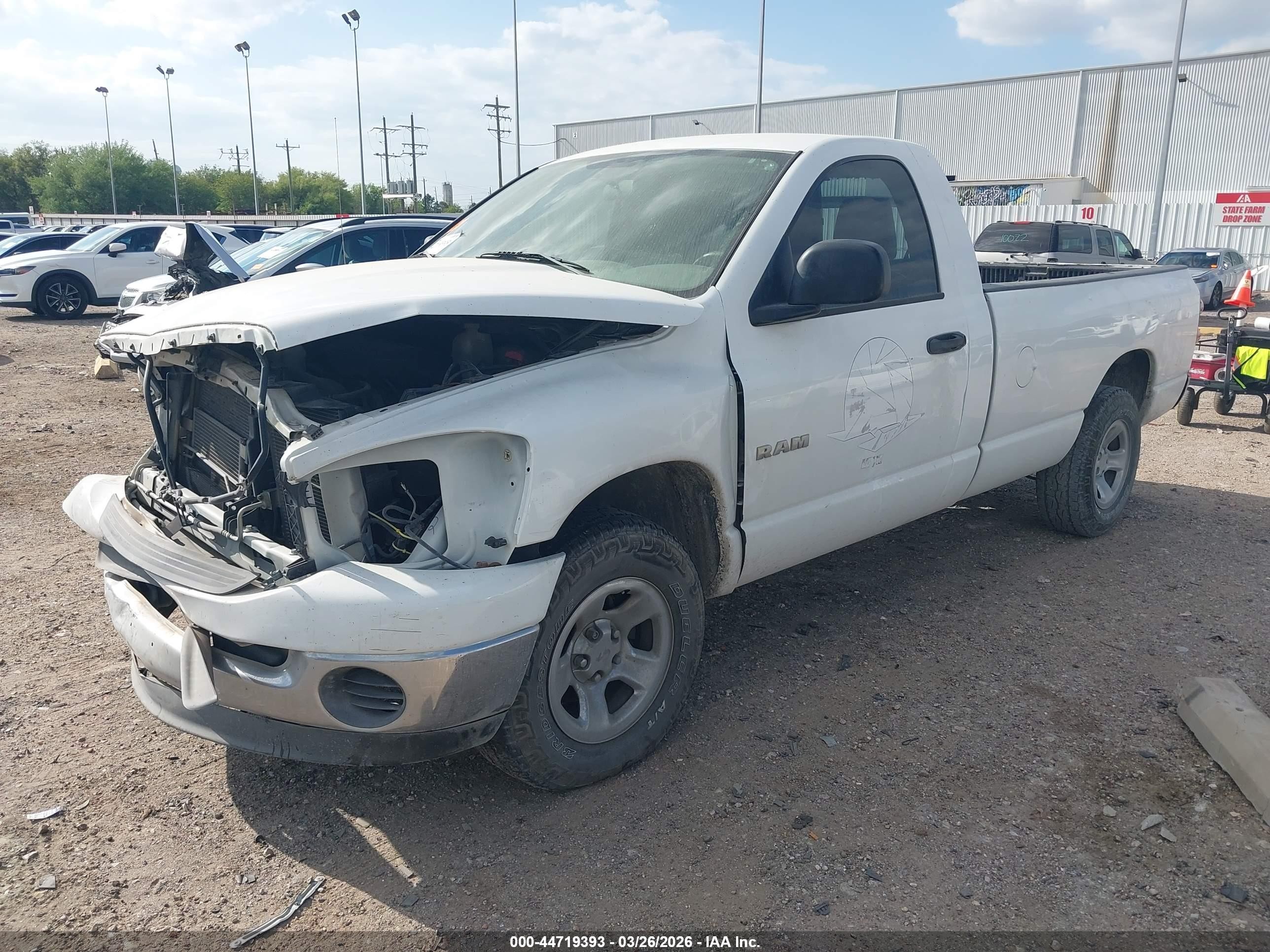 2008 Dodge Ram 1500 Slt White vin: 1D7HA16N08J193738