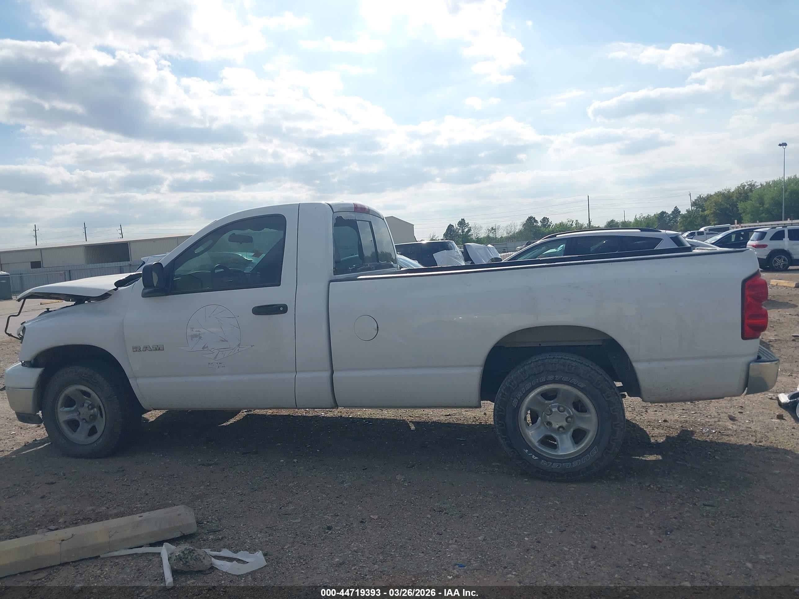 2008 Dodge Ram 1500 Slt White vin: 1D7HA16N08J193738