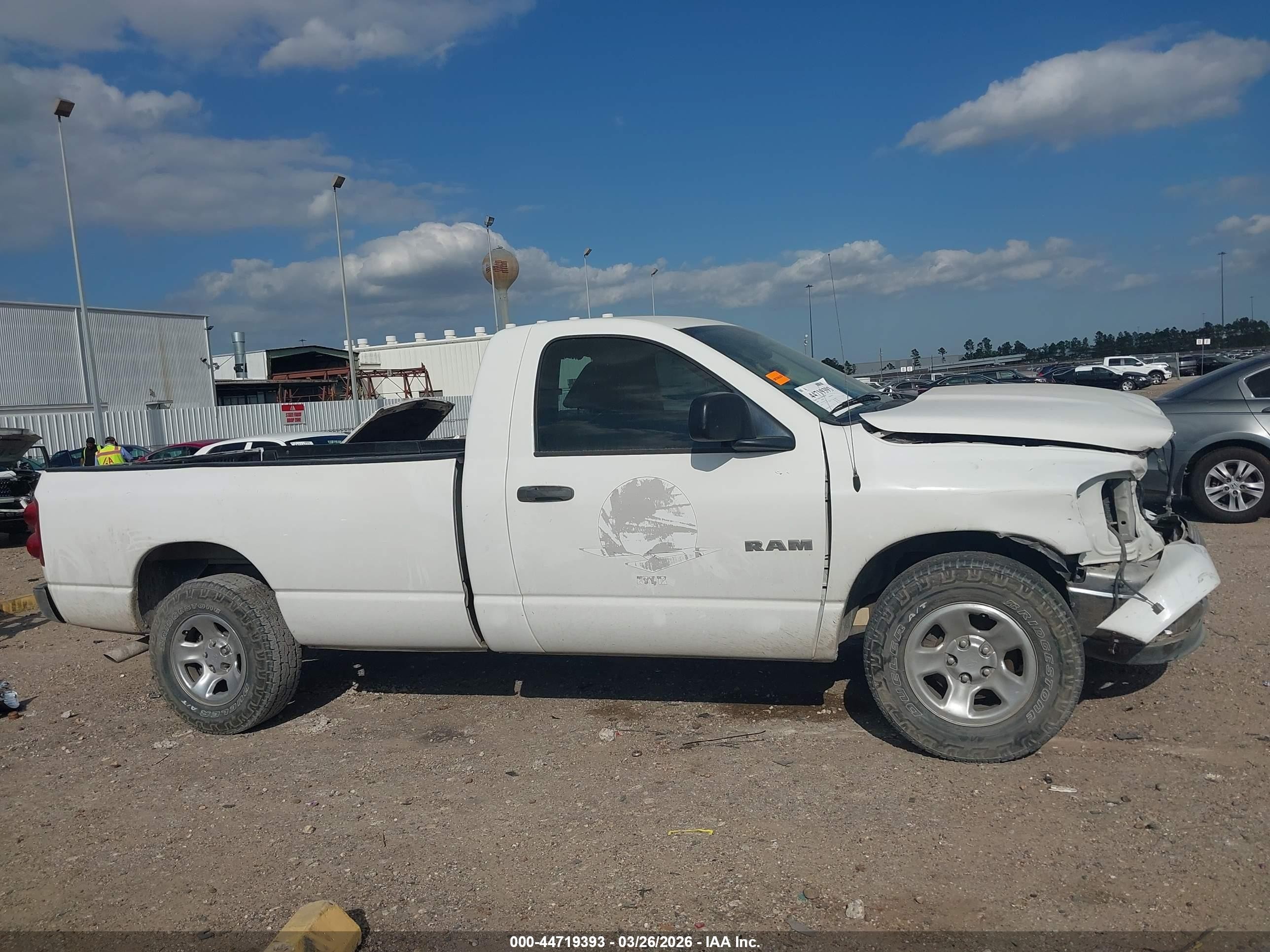 2008 Dodge Ram 1500 Slt White vin: 1D7HA16N08J193738