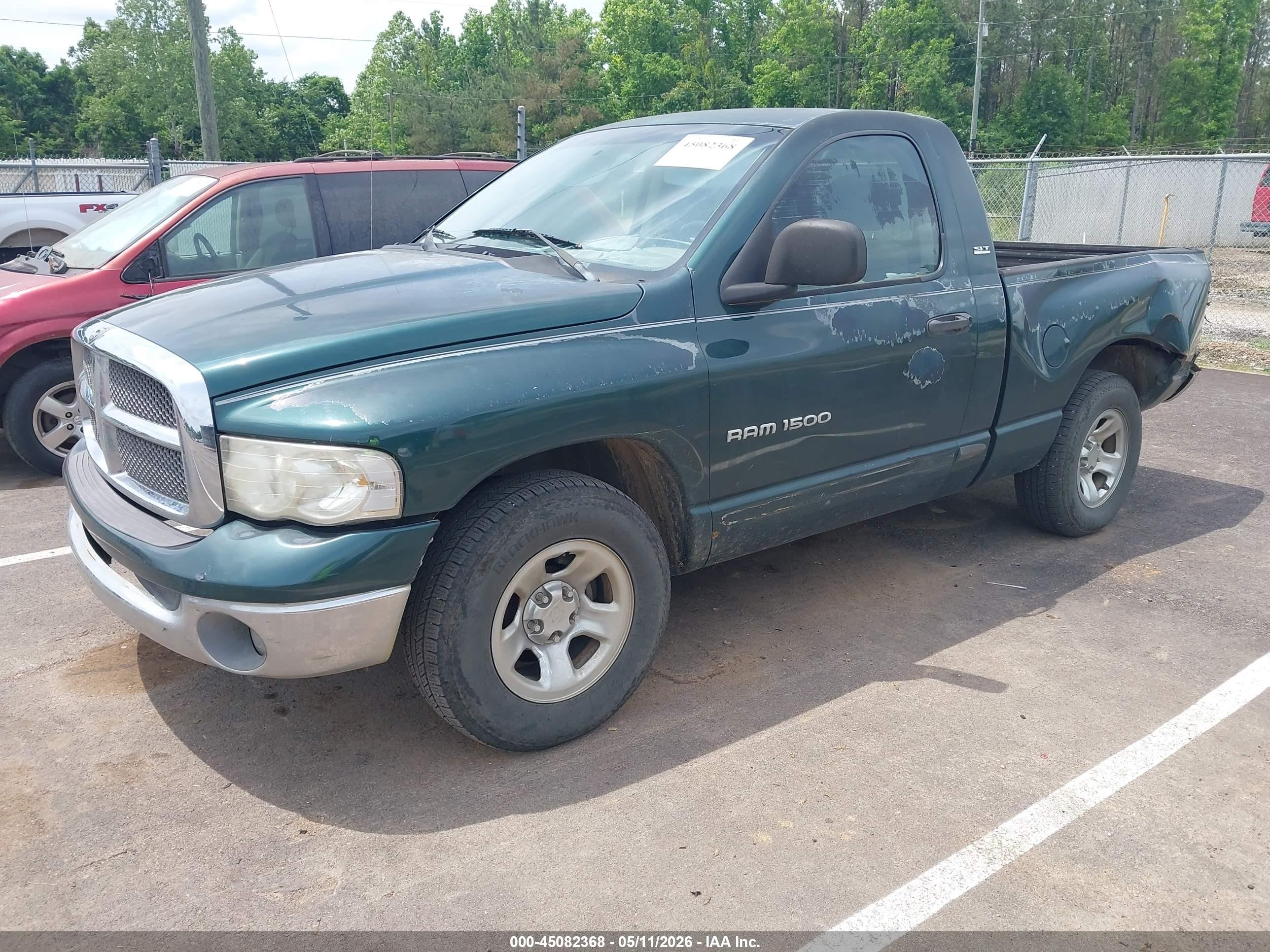 2002 Dodge Ram 1500 St Зеленый vin: 1D7HA16N22J204732
