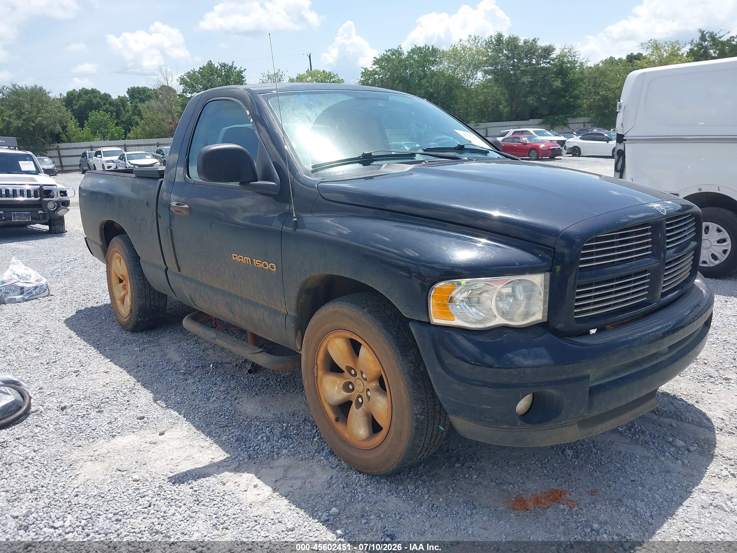 2003 Dodge Ram 1500 Slt/laramie/st Black vin: 1D7HA16N23J542004