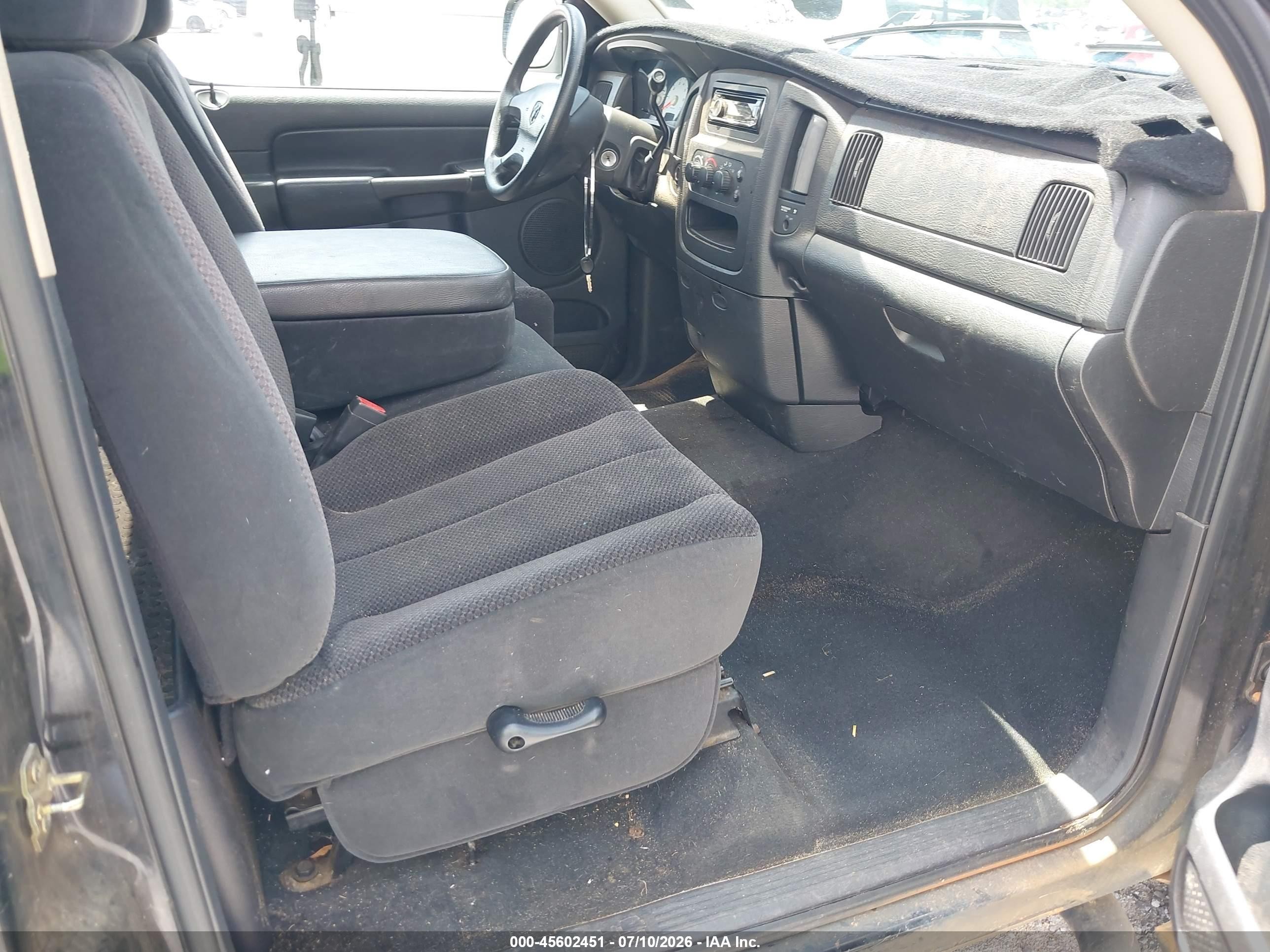 2003 Dodge Ram 1500 Slt/laramie/st Black vin: 1D7HA16N23J542004