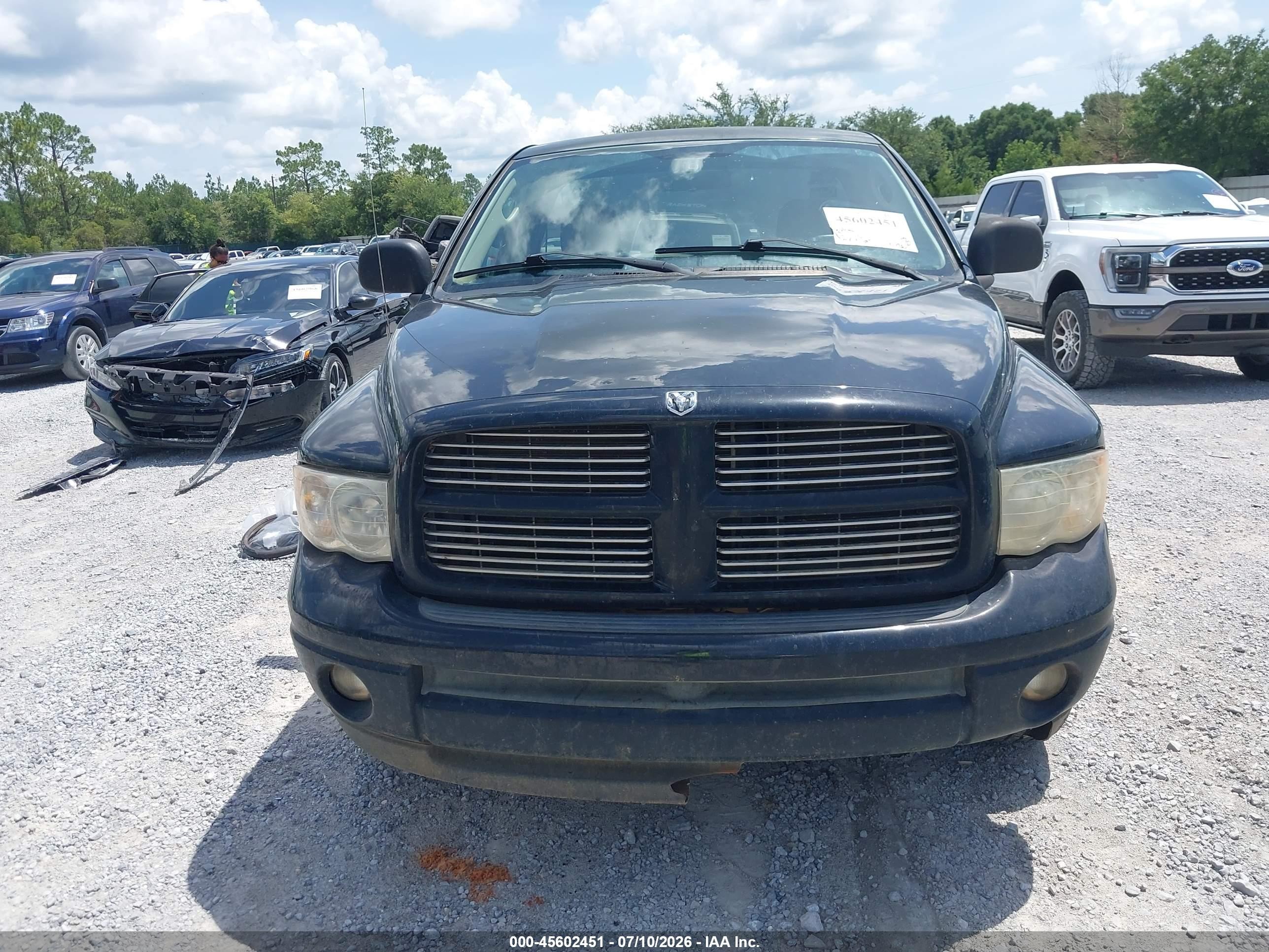 2003 Dodge Ram 1500 Slt/laramie/st Black vin: 1D7HA16N23J542004
