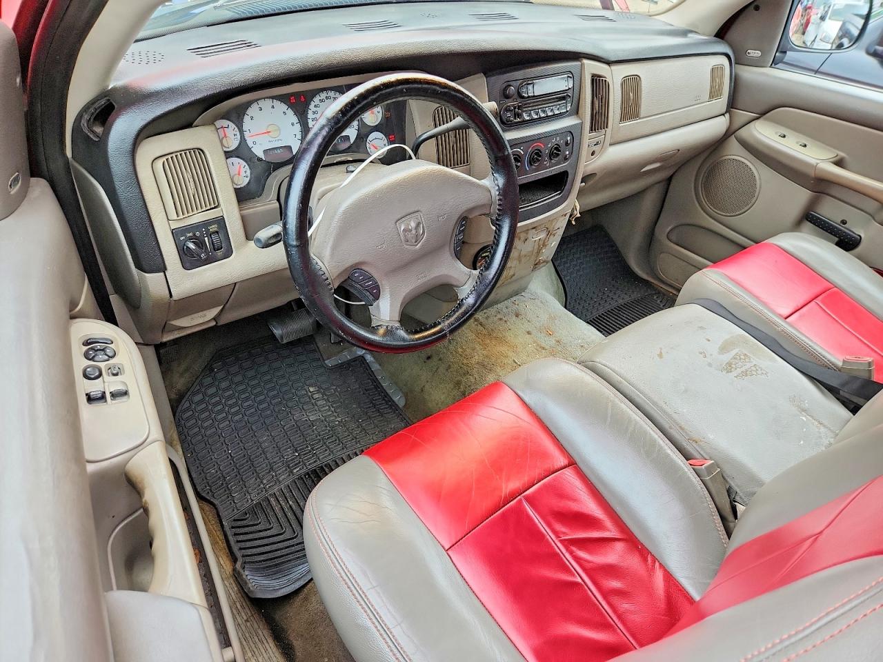 2002 Dodge Ram 1500 Red vin: 1D7HA16N32J145593