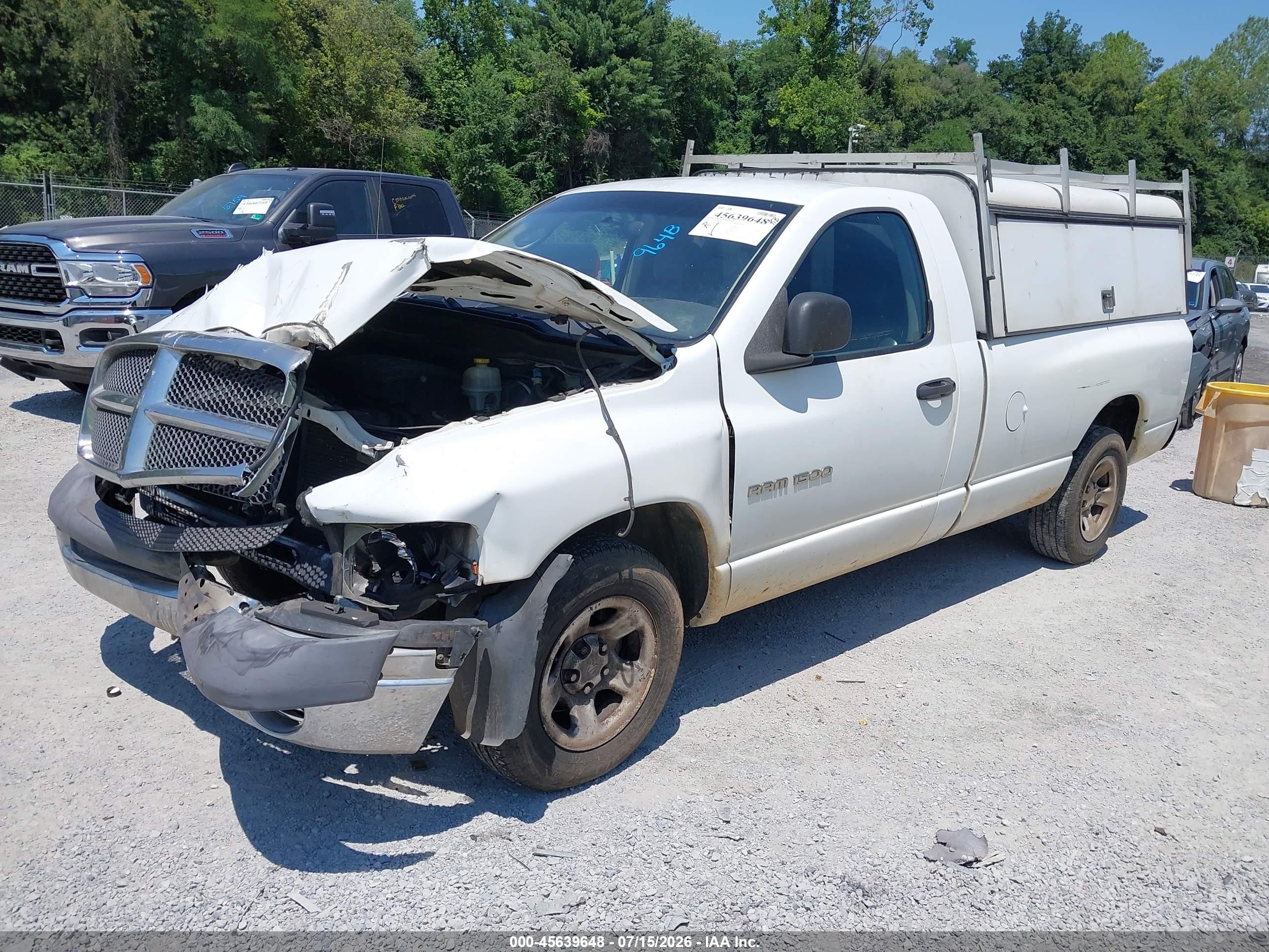 2002 Dodge Ram 1500 St White vin: 1D7HA16N32J188301