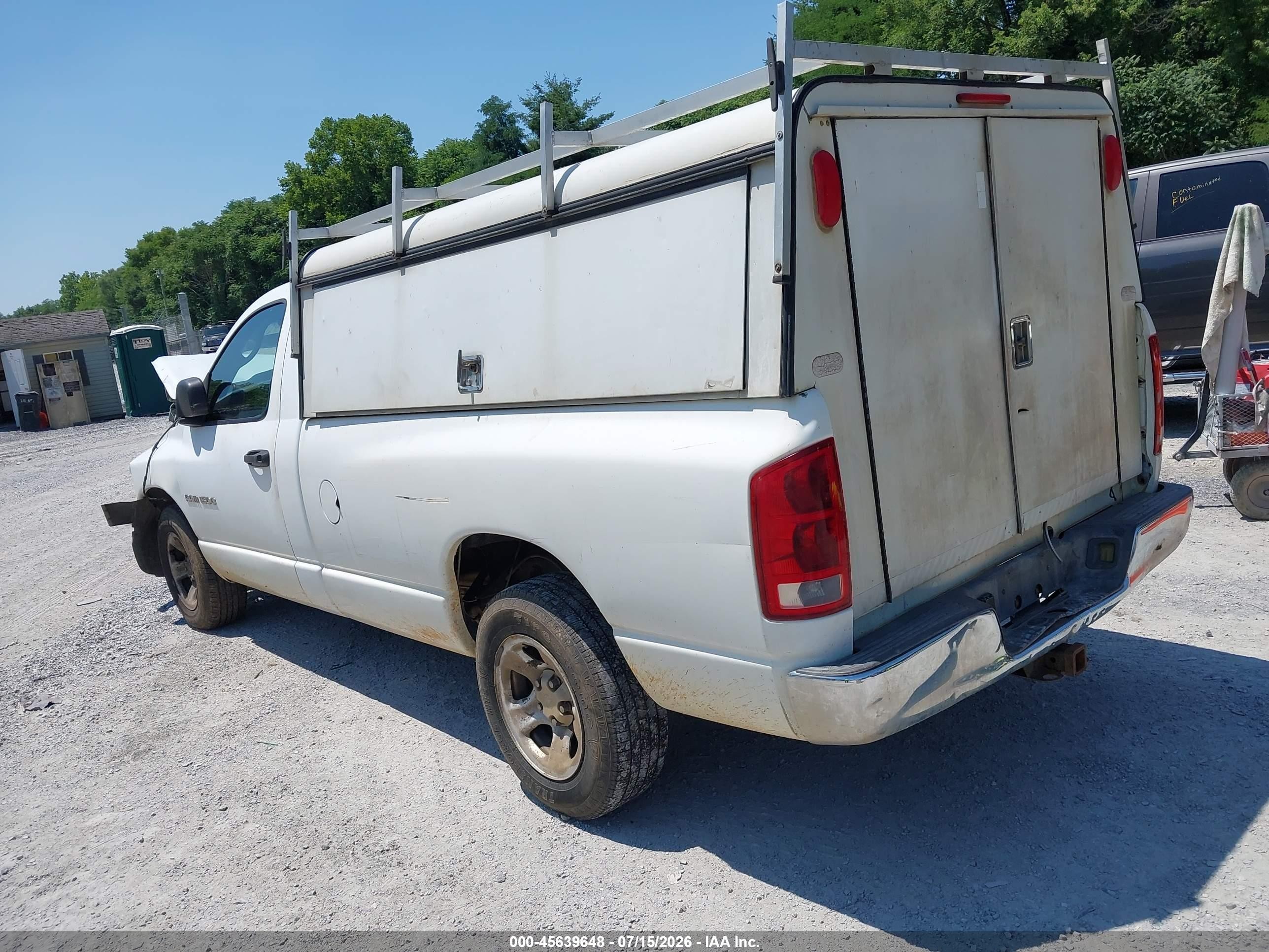 2002 Dodge Ram 1500 St White vin: 1D7HA16N32J188301