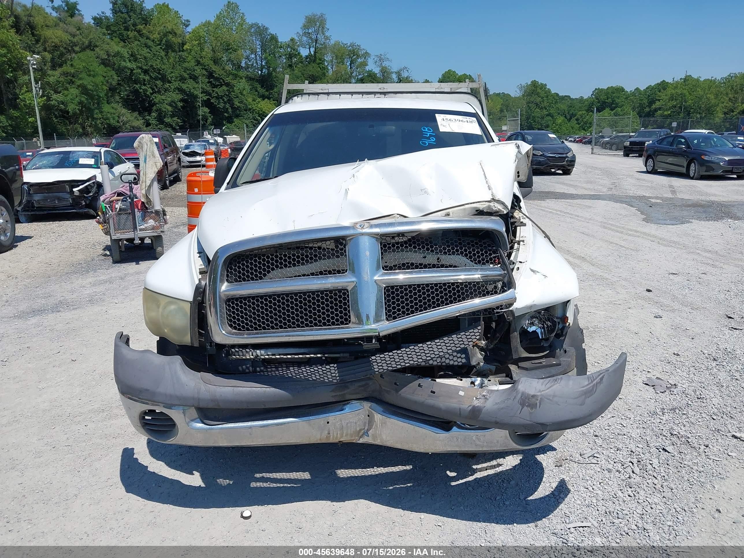 2002 Dodge Ram 1500 St White vin: 1D7HA16N32J188301