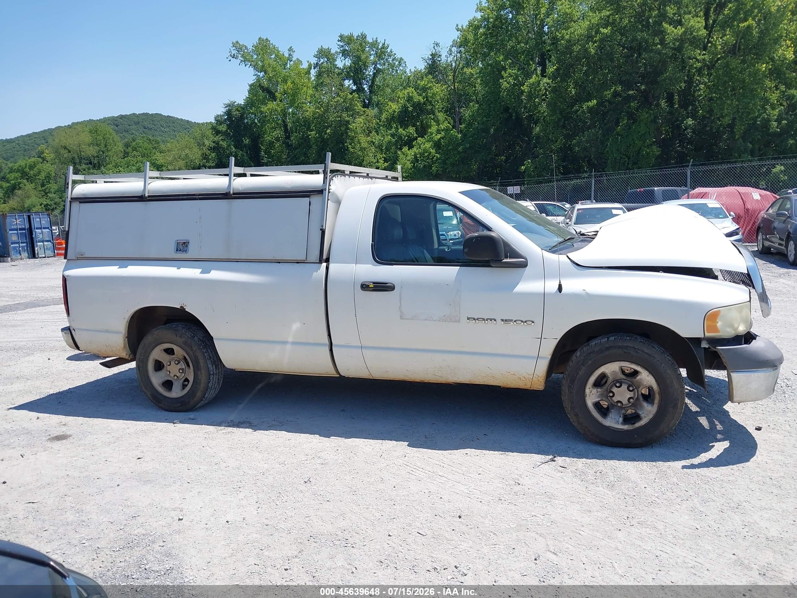 2002 Dodge Ram 1500 St White vin: 1D7HA16N32J188301