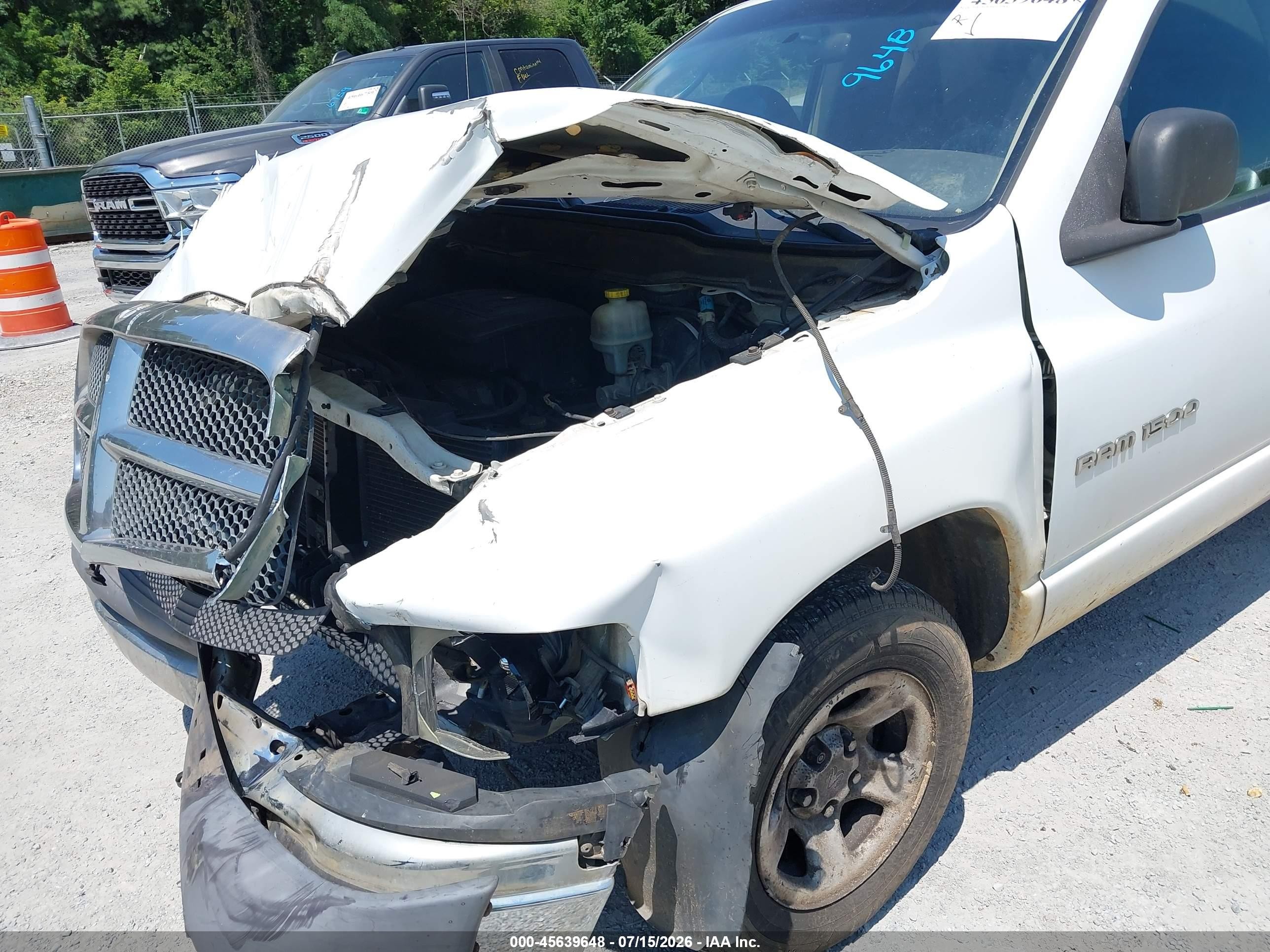 2002 Dodge Ram 1500 St White vin: 1D7HA16N32J188301