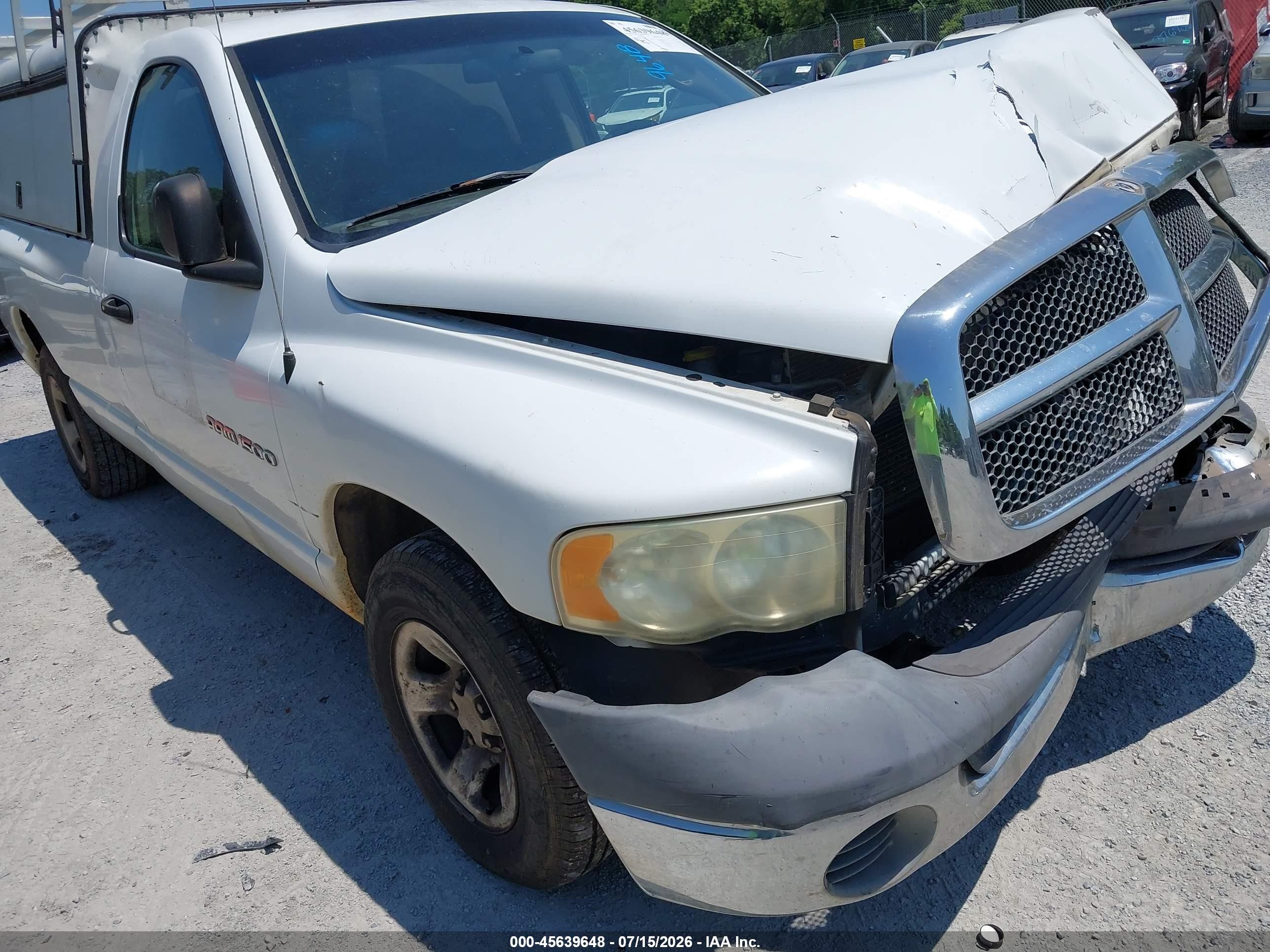 2002 Dodge Ram 1500 St White vin: 1D7HA16N32J188301