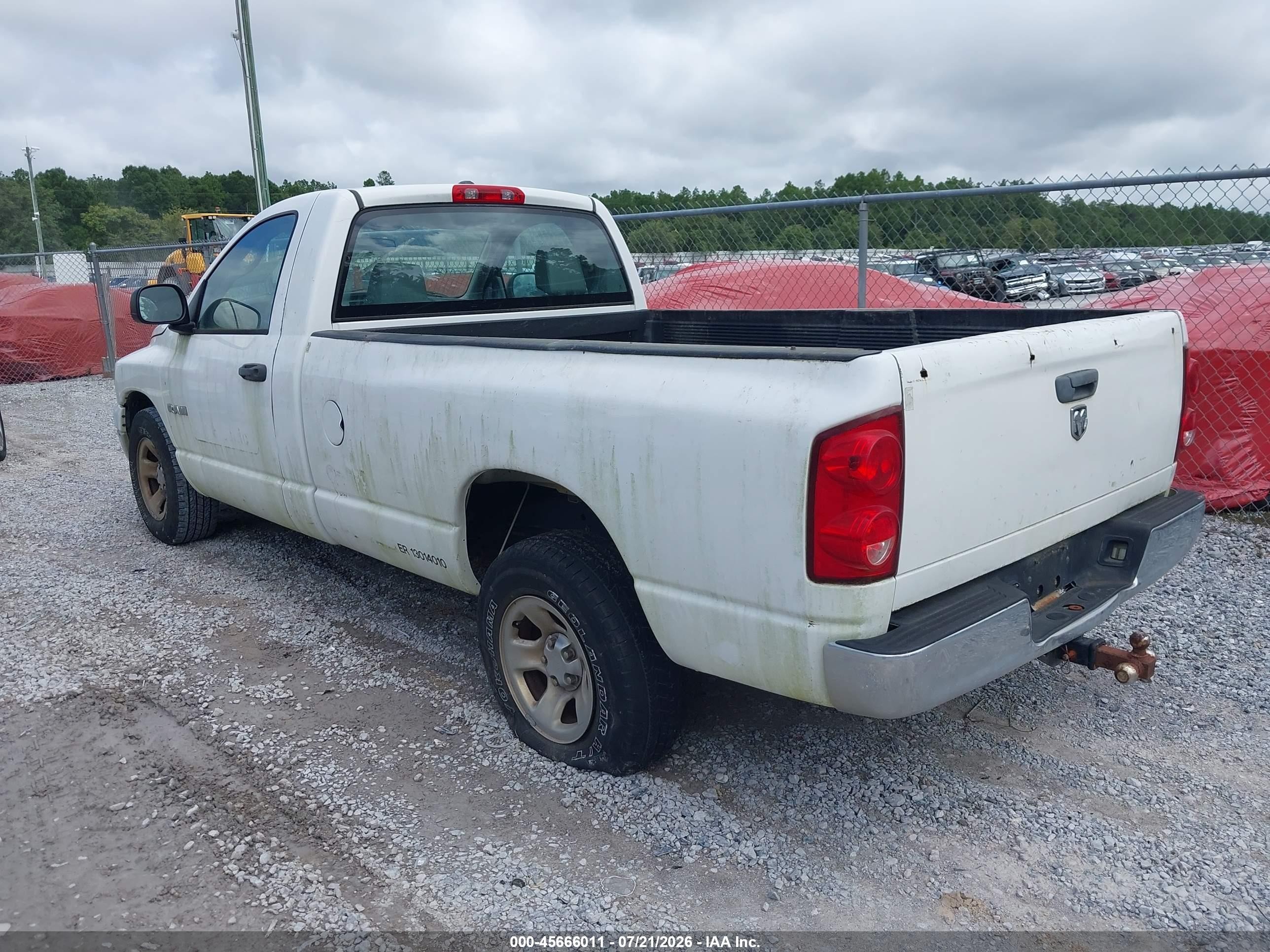 2008 Dodge Ram 1500 Slt White vin: 1D7HA16N38J193684