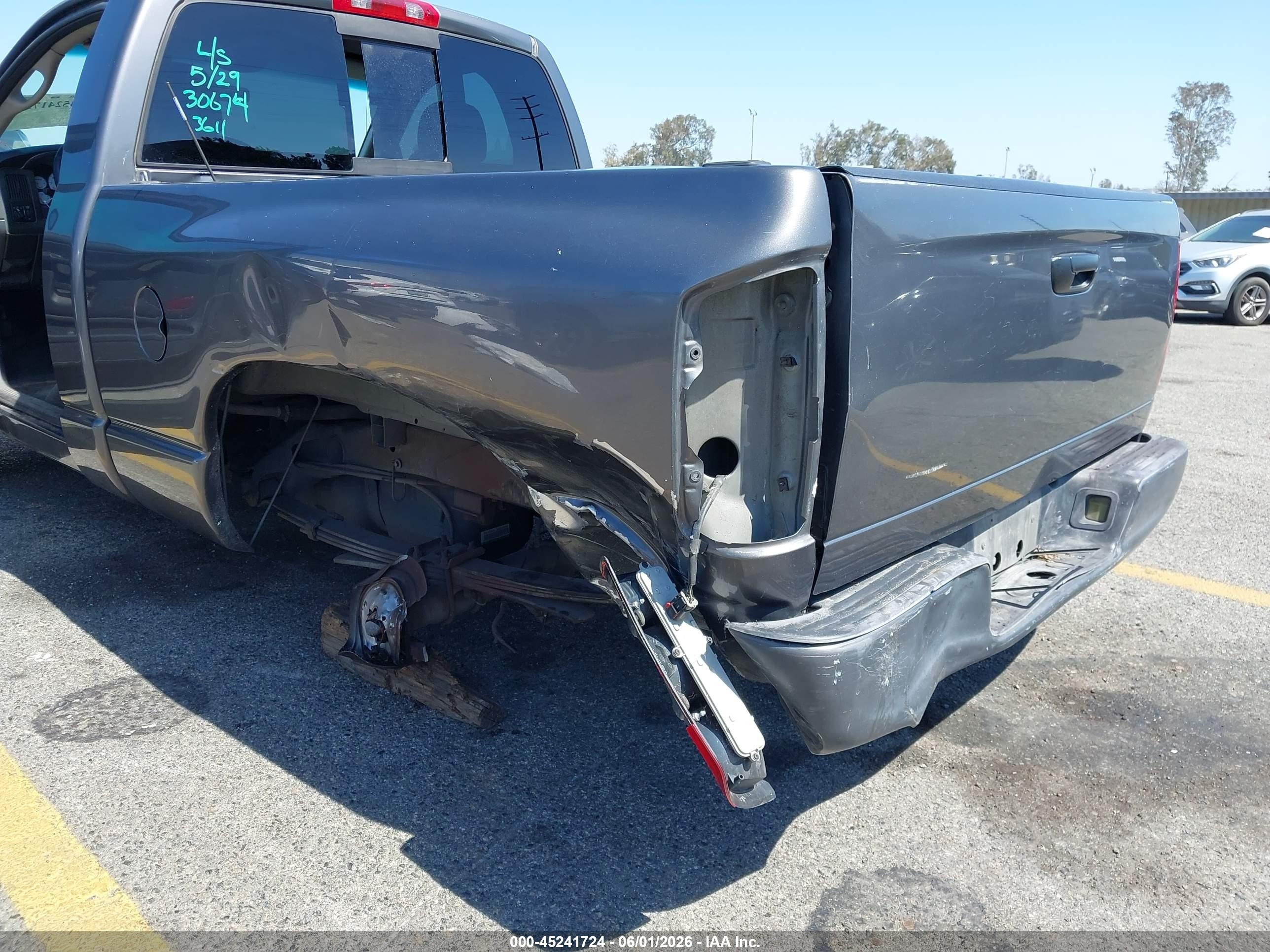 2002 Dodge Ram 1500 St Gray vin: 1D7HA16N42J183611