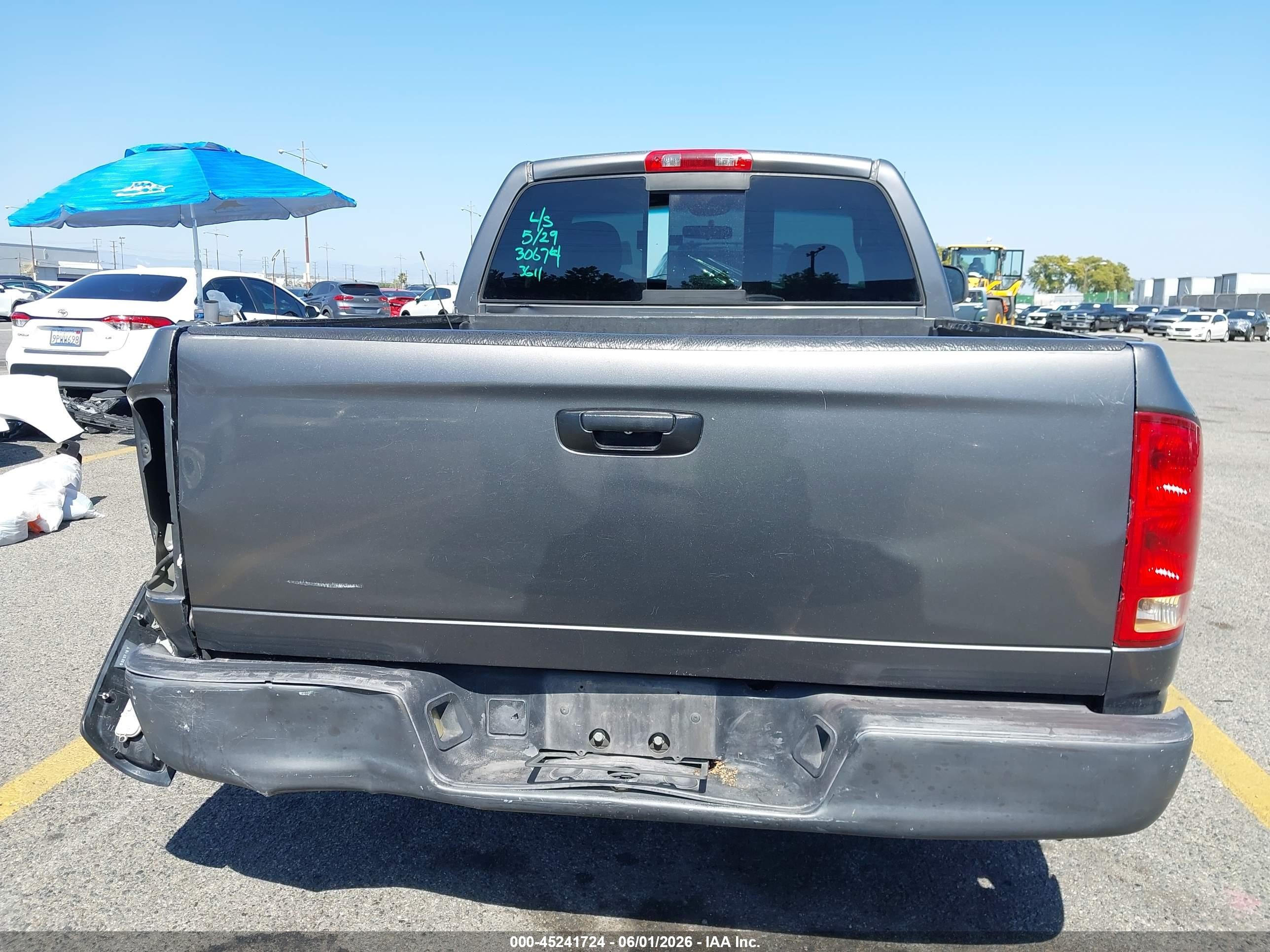 2002 Dodge Ram 1500 St Gray vin: 1D7HA16N42J183611