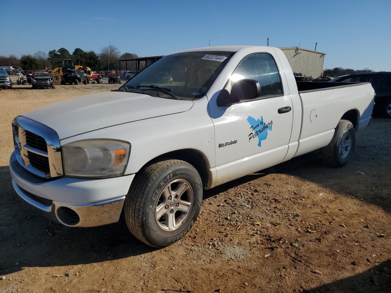 2008 Dodge Ram 1500 St White vin: 1D7HA16N58J186039