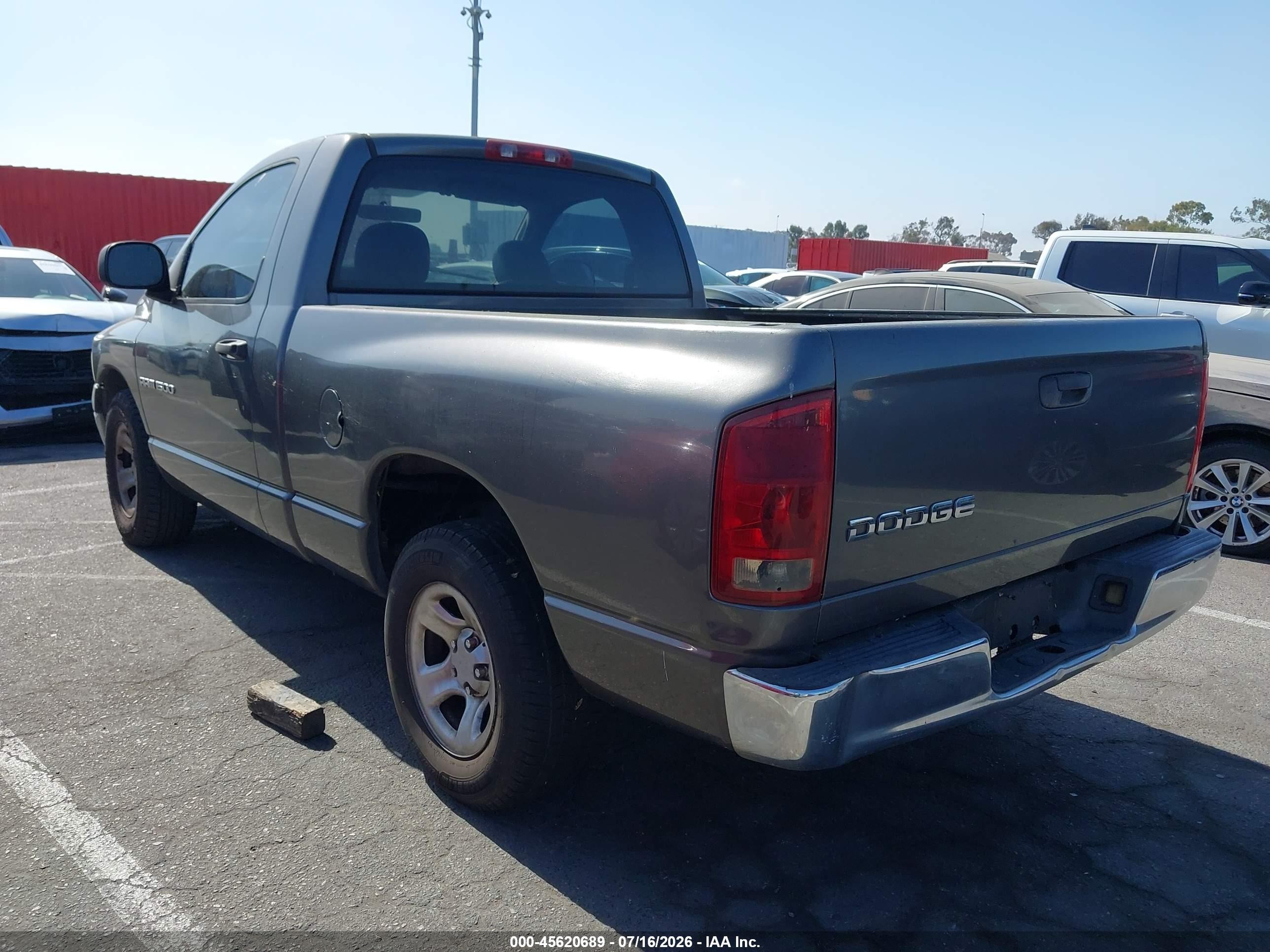 2003 Dodge Ram 1500 Slt/laramie/st Gray vin: 1D7HA16N63J560263