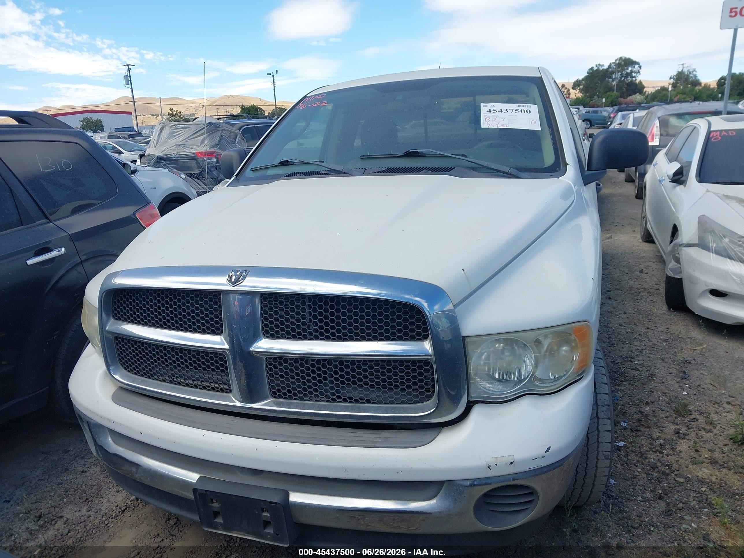 2004 Dodge Ram 1500 Slt/laramie White vin: 1D7HA16N64J190028