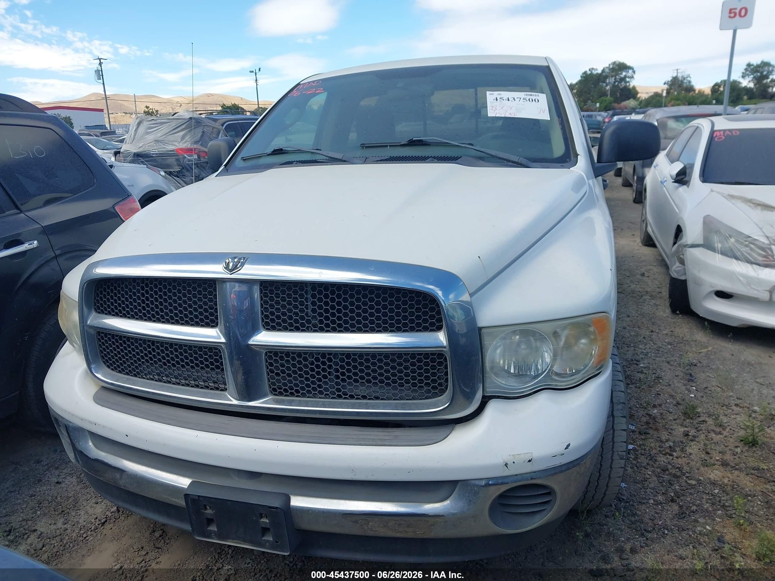 2004 Dodge Ram 1500 Slt/laramie White vin: 1D7HA16N64J190028