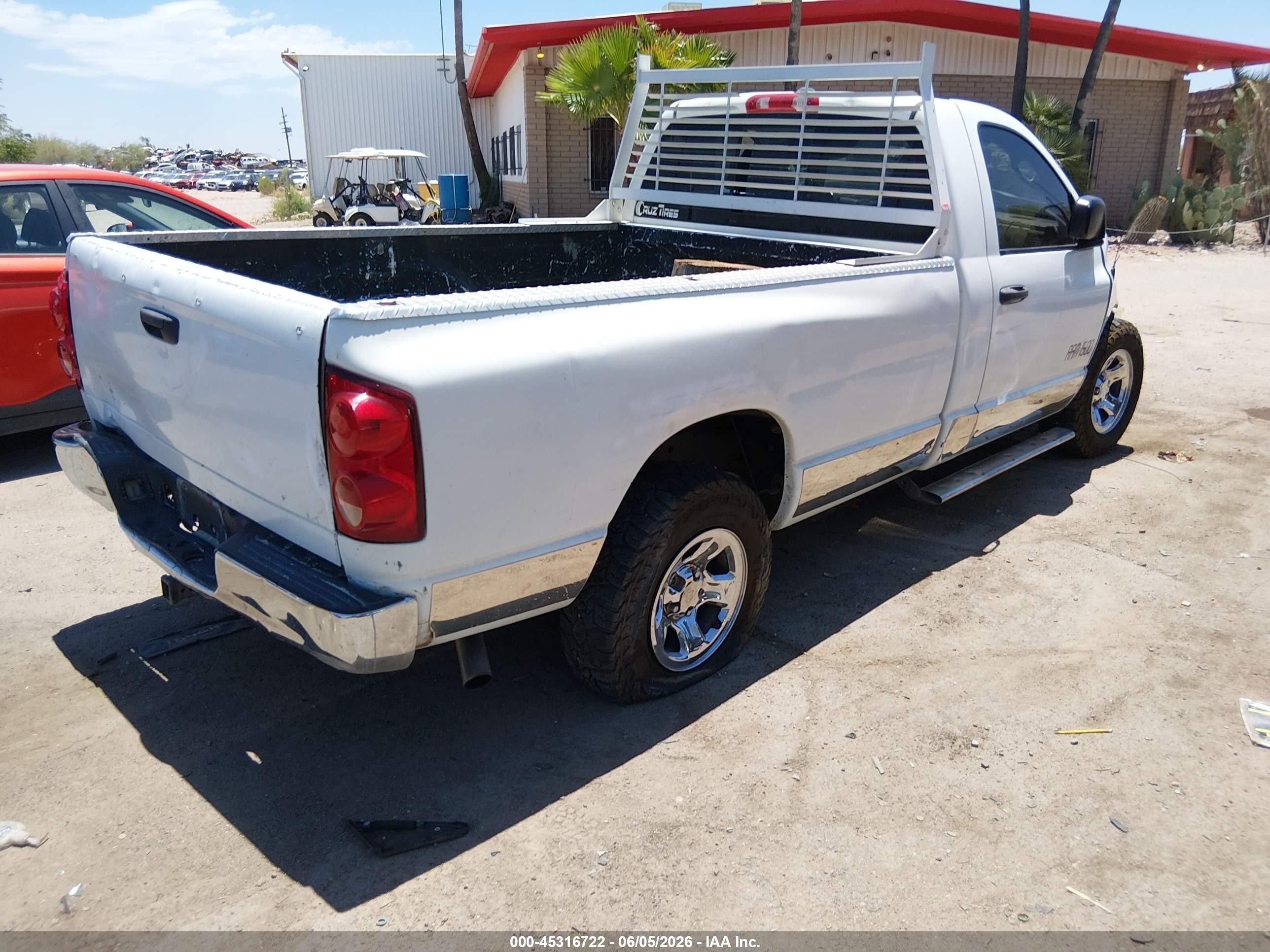 2008 Dodge Ram 1500 Slt White vin: 1D7HA16N68J181013