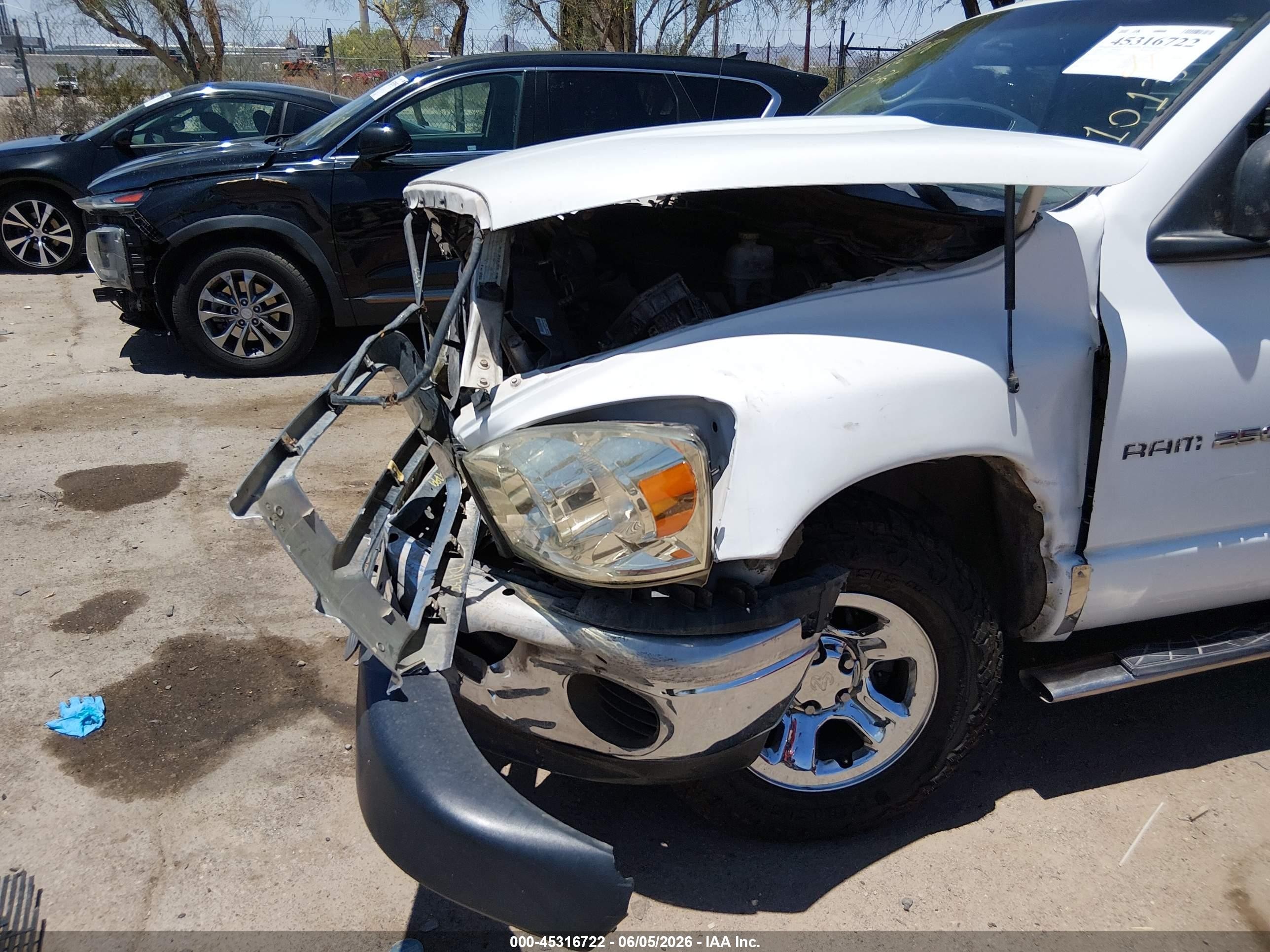 2008 Dodge Ram 1500 Slt White vin: 1D7HA16N68J181013