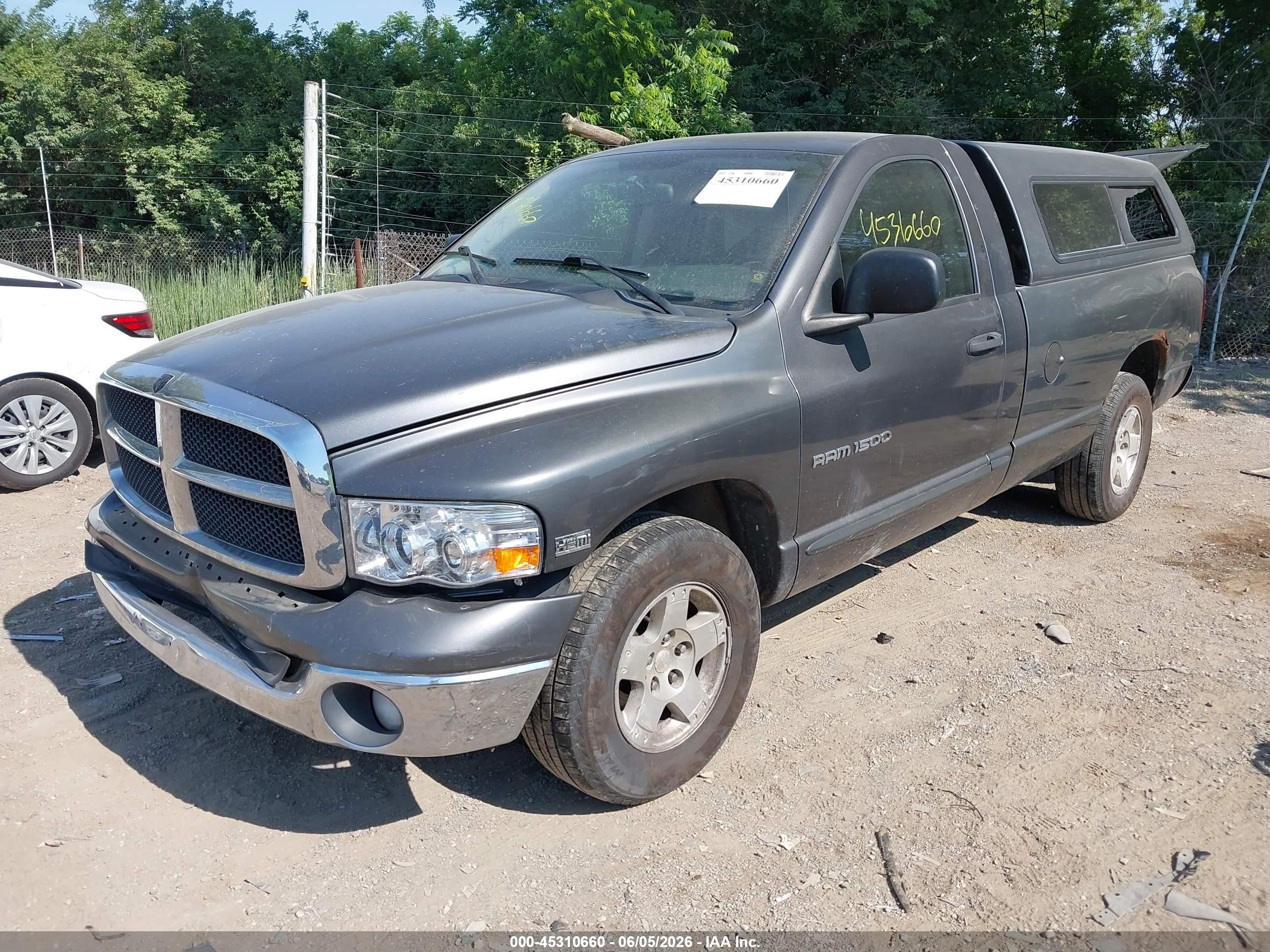 2004 Dodge Ram 1500 Slt/laramie Gray vin: 1D7HA16N74J206849