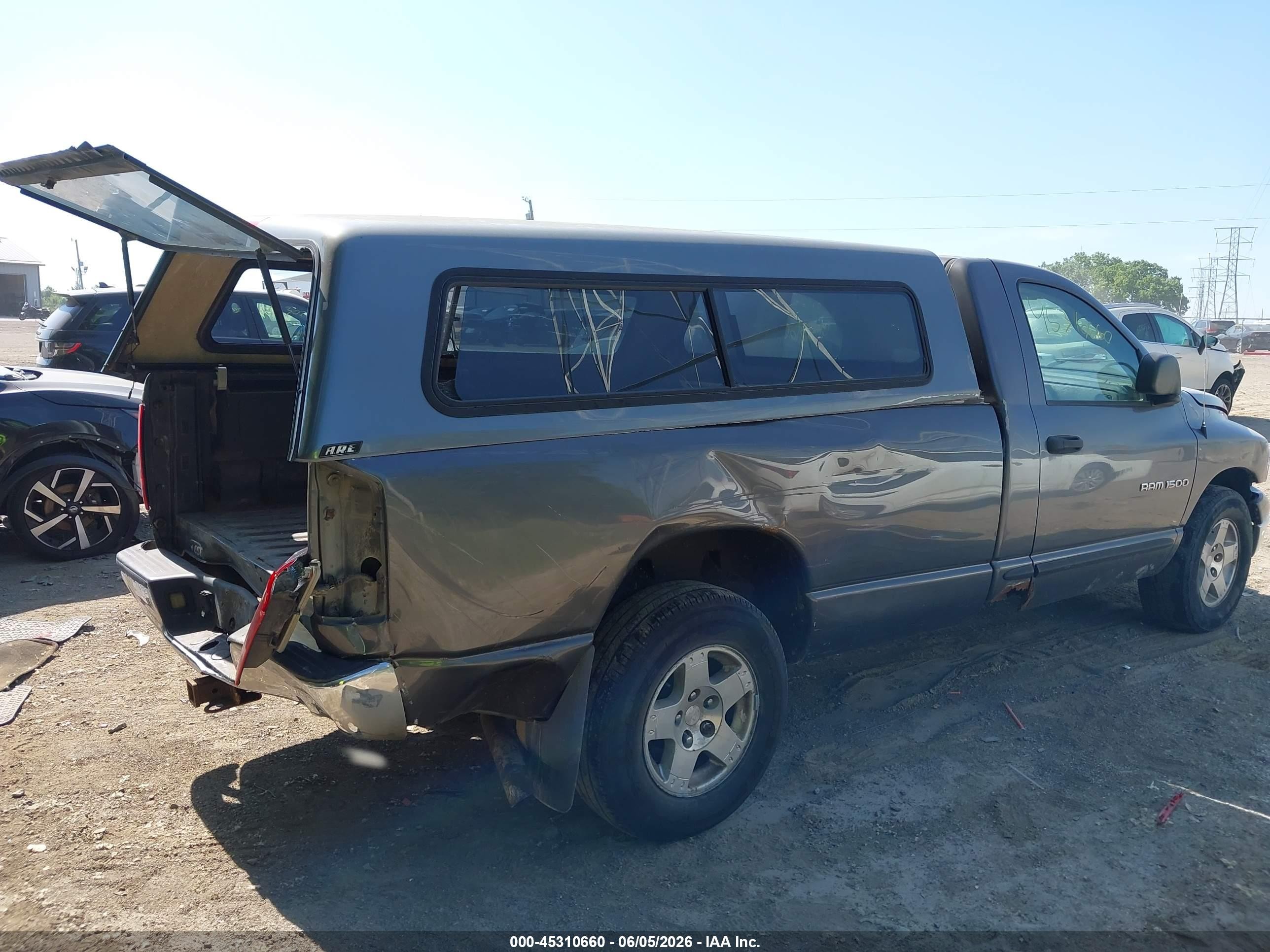 2004 Dodge Ram 1500 Slt/laramie Gray vin: 1D7HA16N74J206849