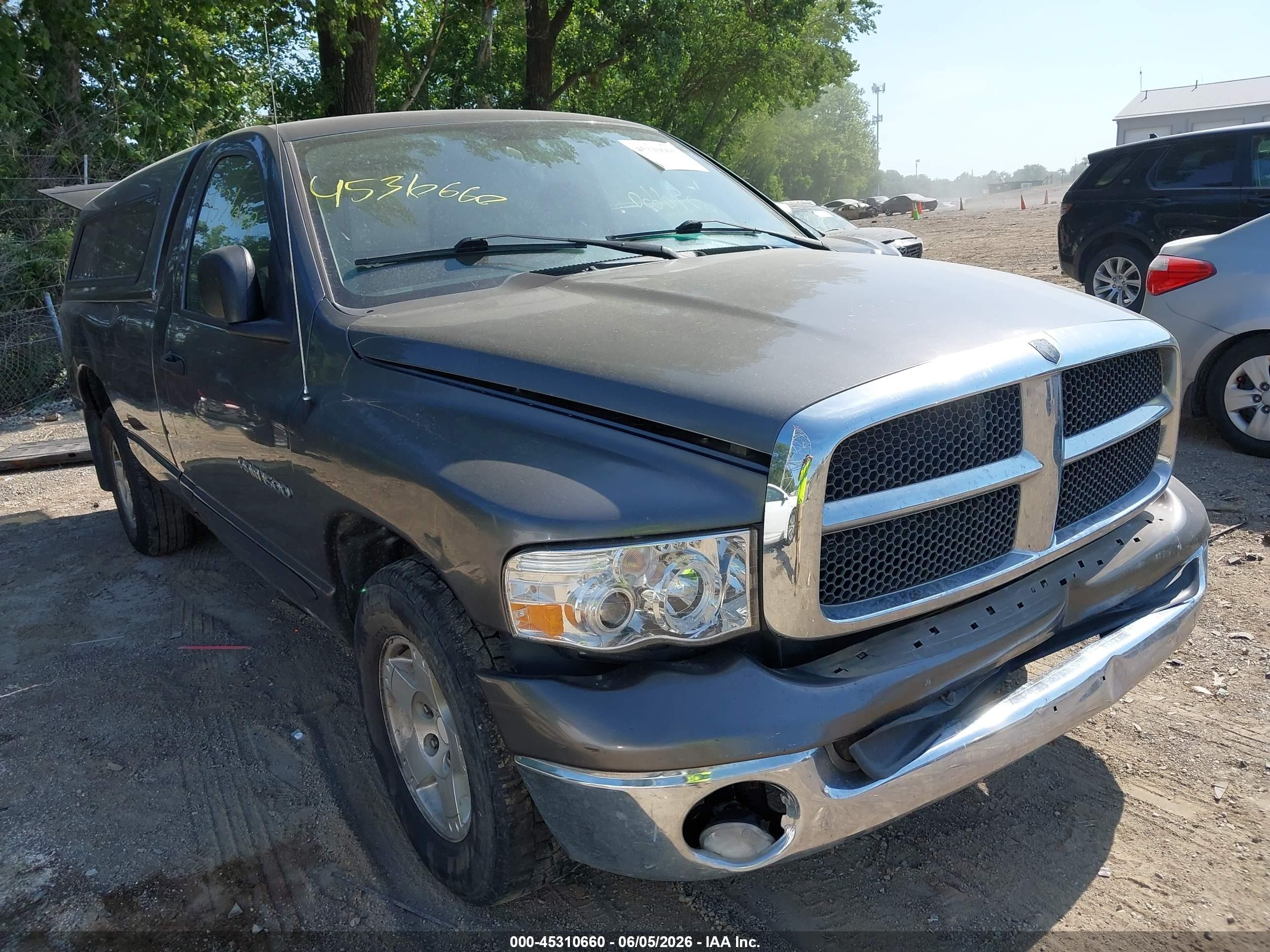 2004 Dodge Ram 1500 Slt/laramie Gray vin: 1D7HA16N74J206849