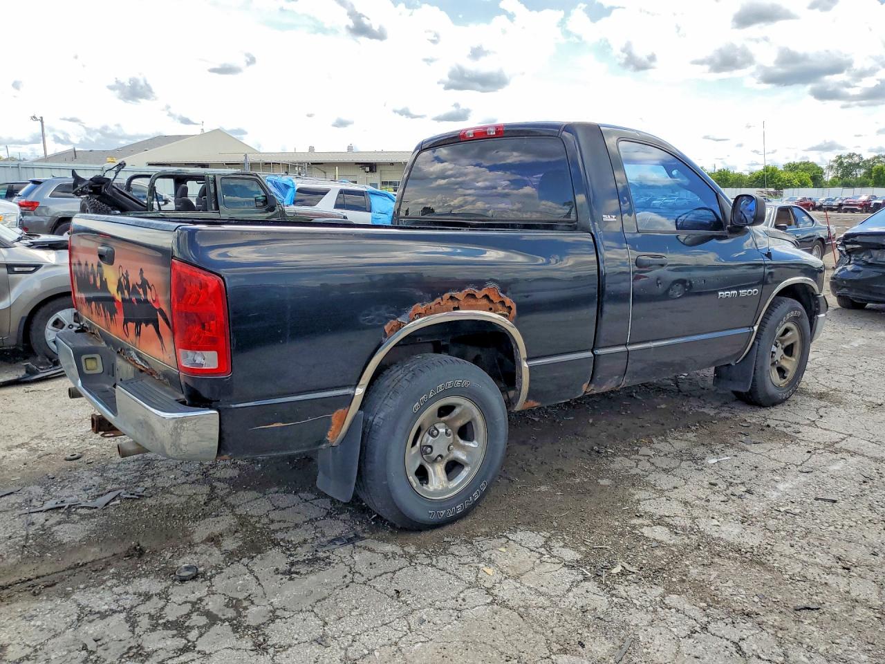2005 Dodge Ram 1500 St Black vin: 1D7HA16N75J604290