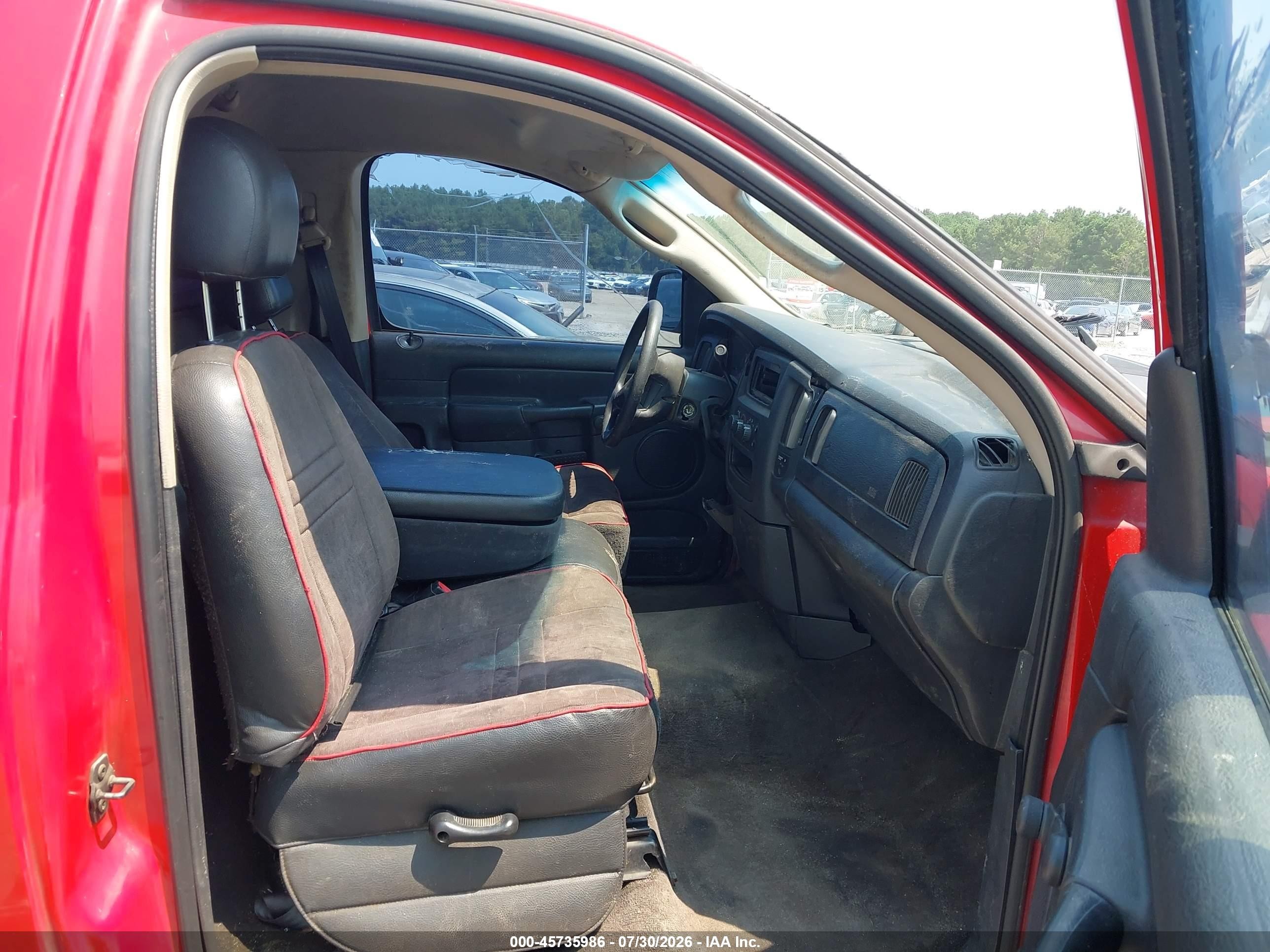 2002 Dodge Ram 1500 St Red vin: 1D7HA16N92J236707