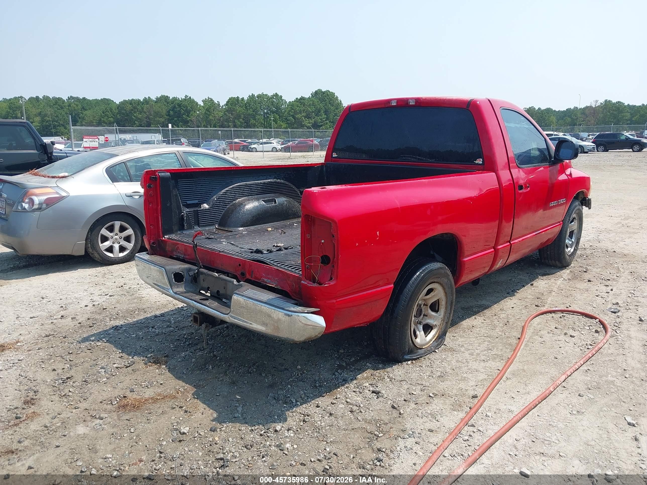 2002 Dodge Ram 1500 St Red vin: 1D7HA16N92J236707