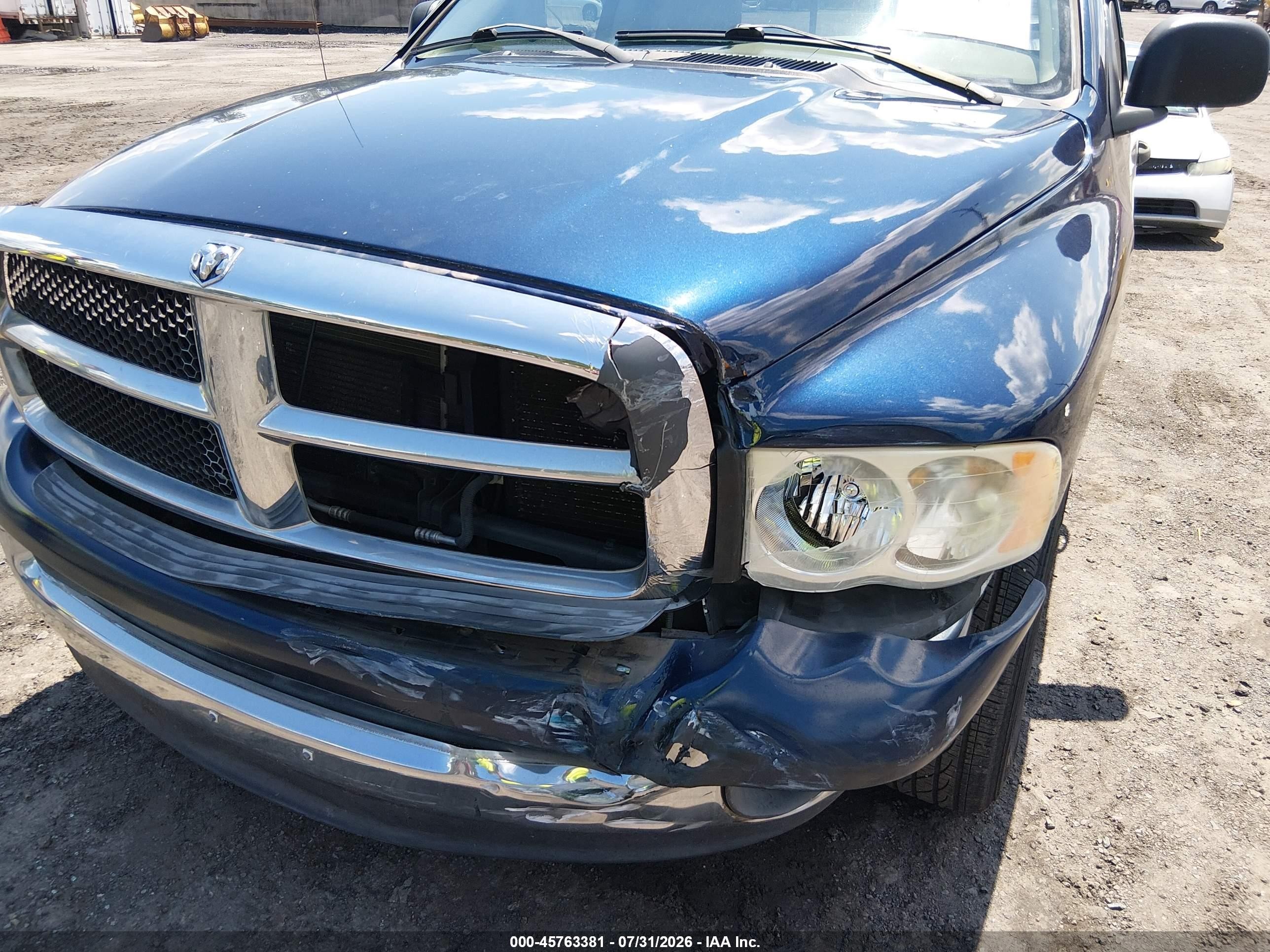 2005 Dodge Ram 1500 St Синий vin: 1D7HA16N95J642622
