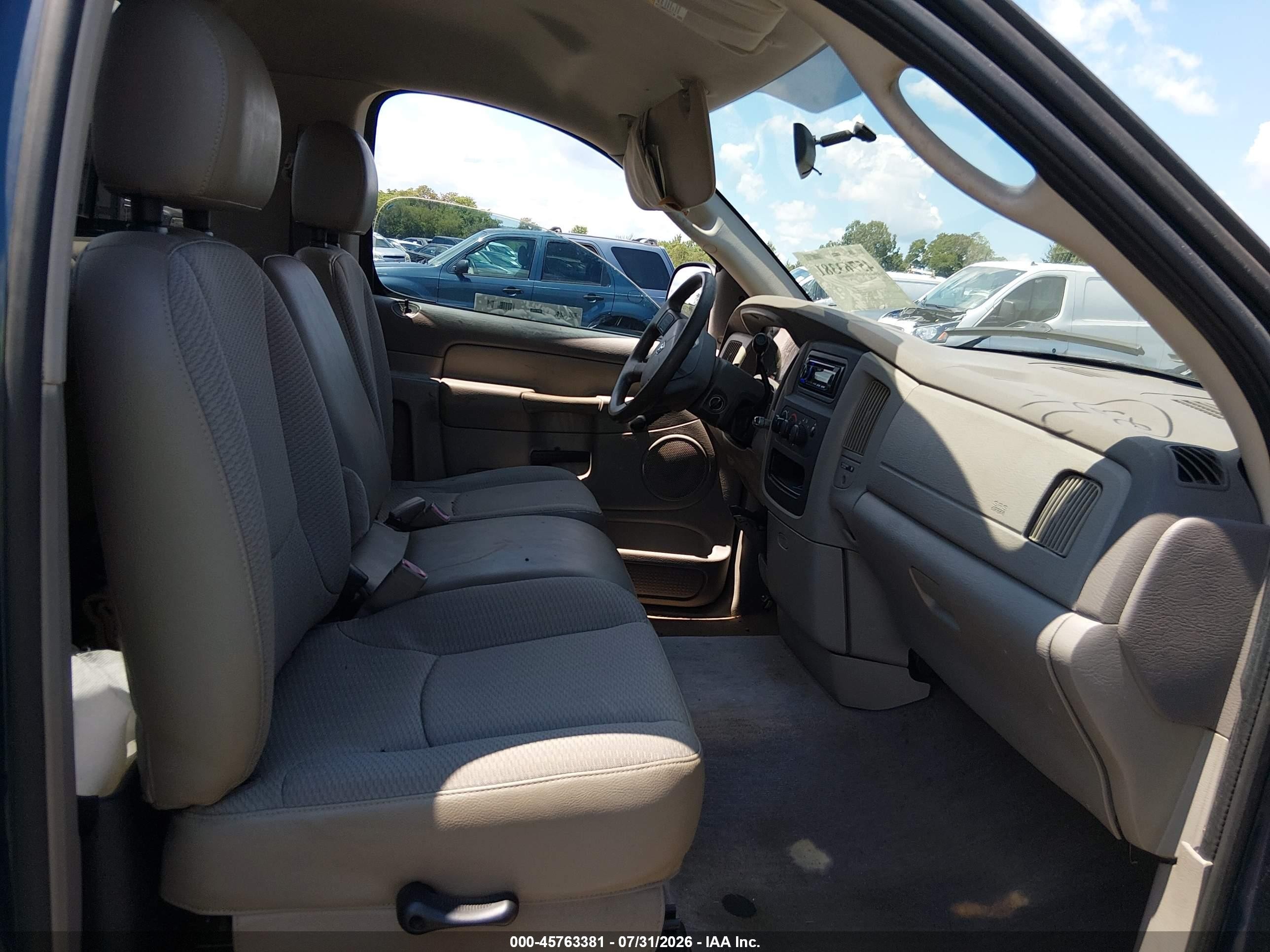 2005 Dodge Ram 1500 St Синий vin: 1D7HA16N95J642622