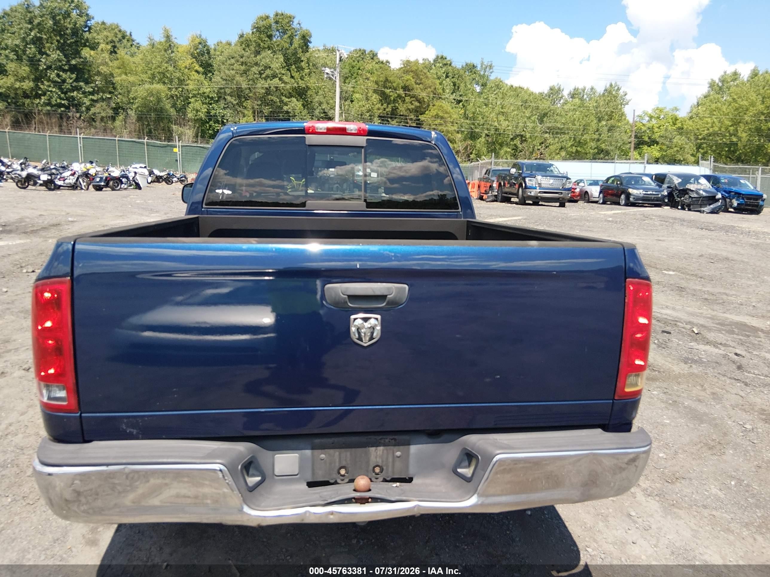 2005 Dodge Ram 1500 St Синий vin: 1D7HA16N95J642622