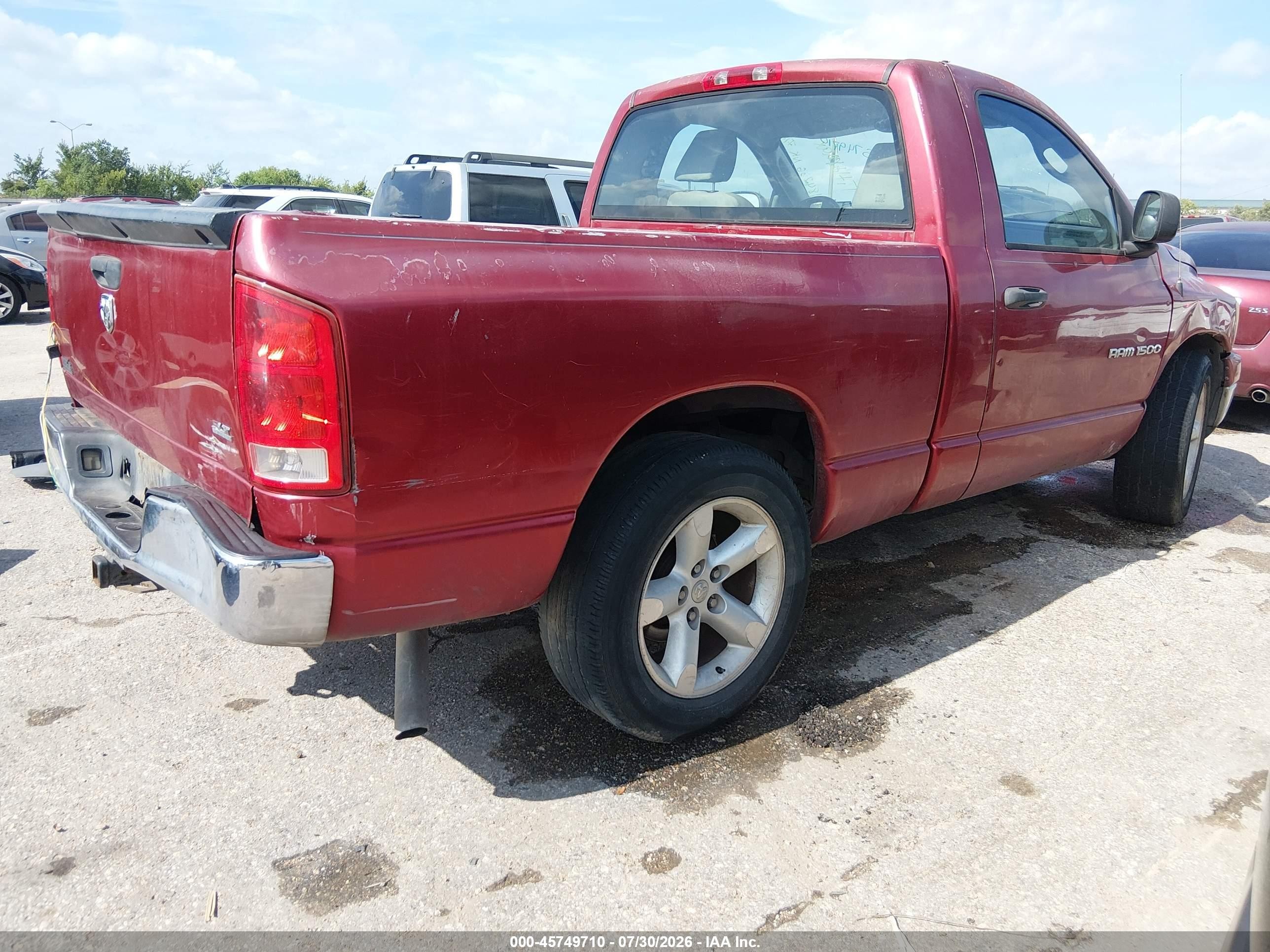 2006 Dodge Ram 1500 Slt Красный vin: 1D7HA16NX6J184266
