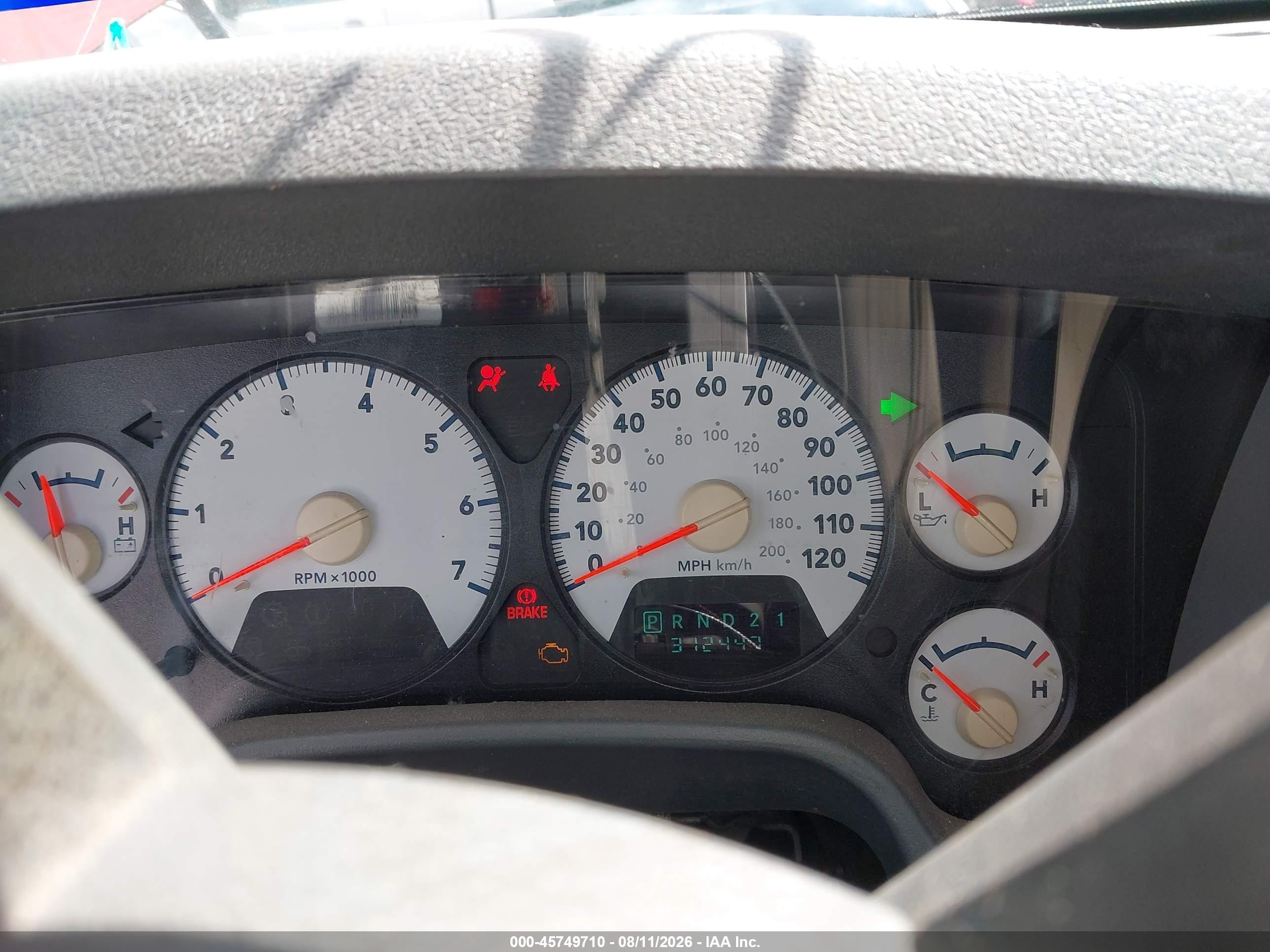 2006 Dodge Ram 1500 Slt Красный vin: 1D7HA16NX6J184266