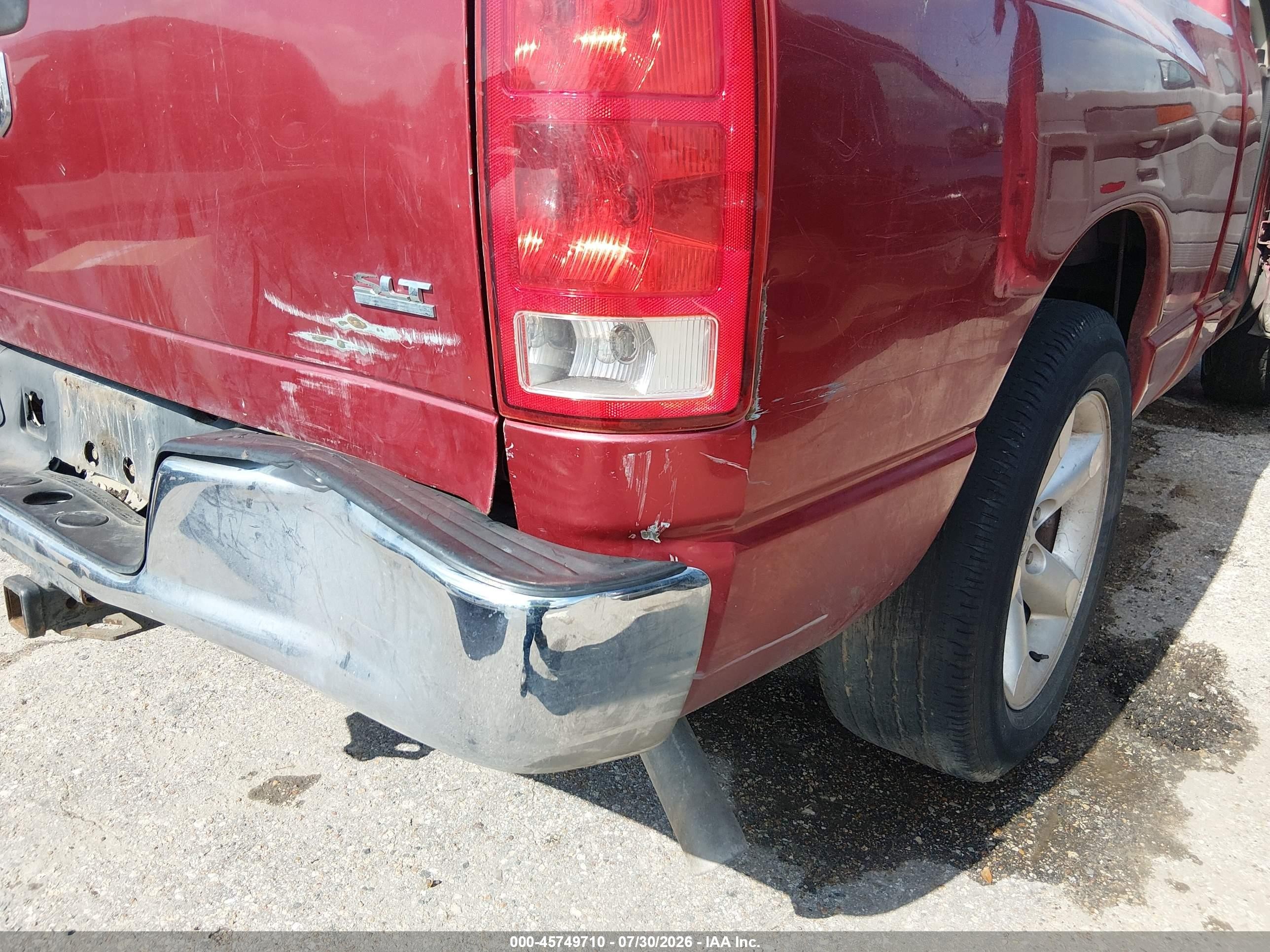 2006 Dodge Ram 1500 Slt Красный vin: 1D7HA16NX6J184266
