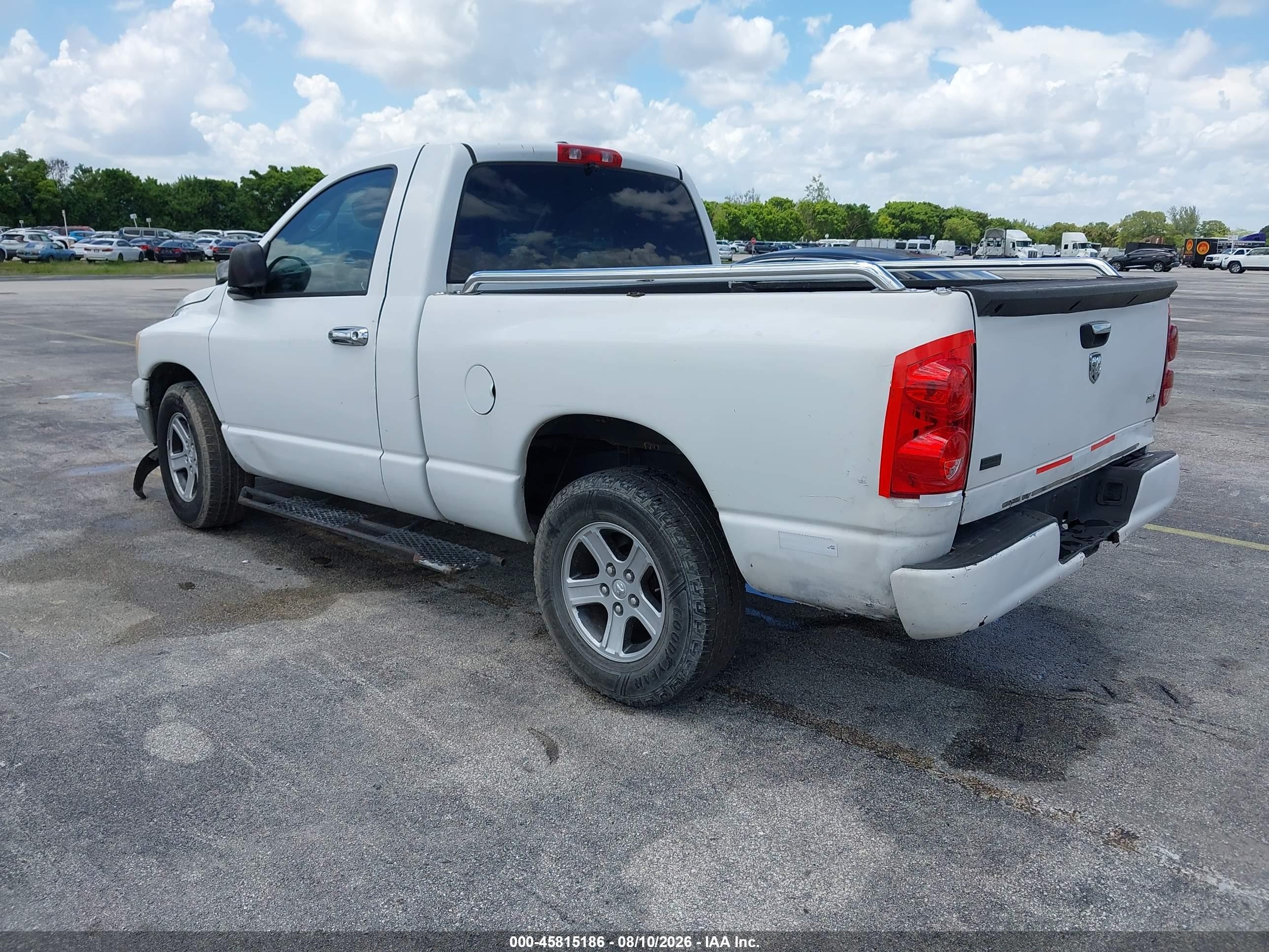 2007 Dodge Ram 1500 Slt/sport Белый vin: 1D7HA16P57J536608