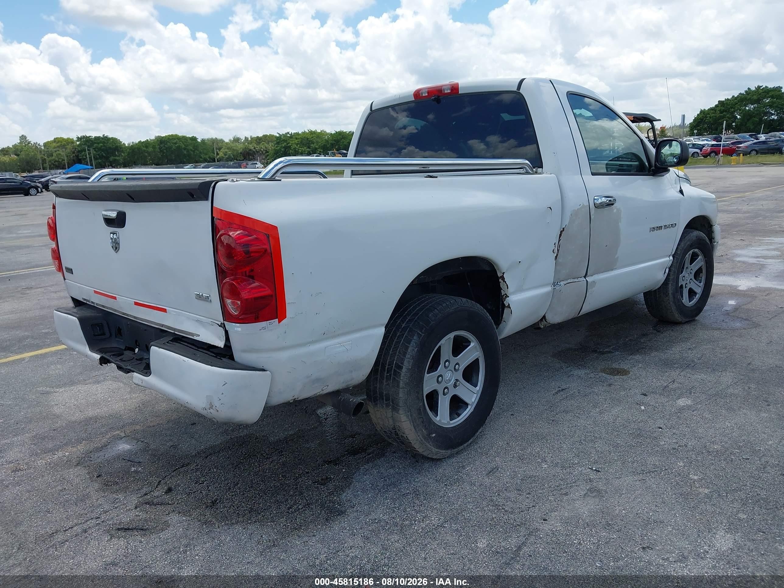 2007 Dodge Ram 1500 Slt/sport Белый vin: 1D7HA16P57J536608