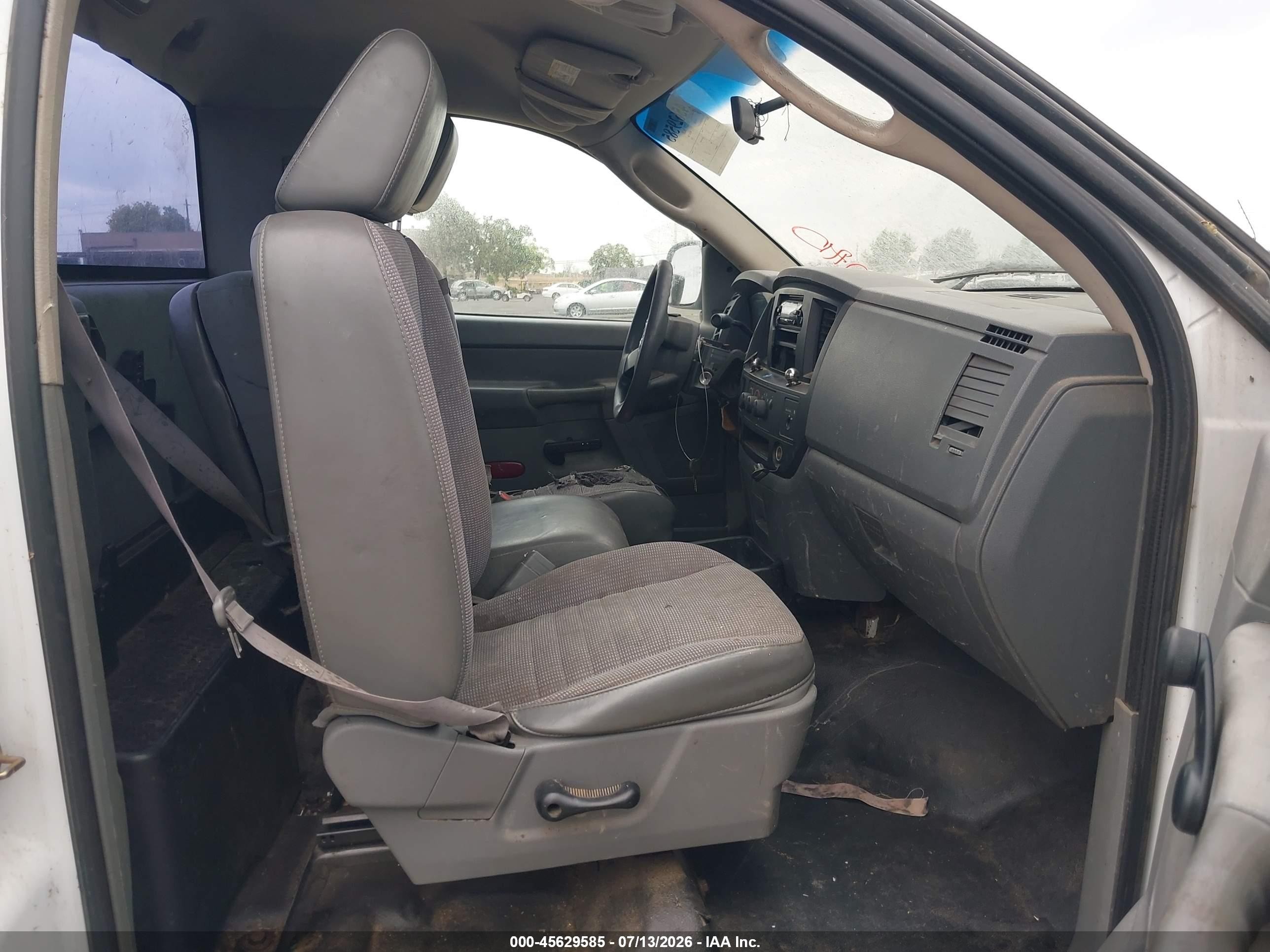 2007 Dodge Ram 1500 St White vin: 1D7HA16P67J585557