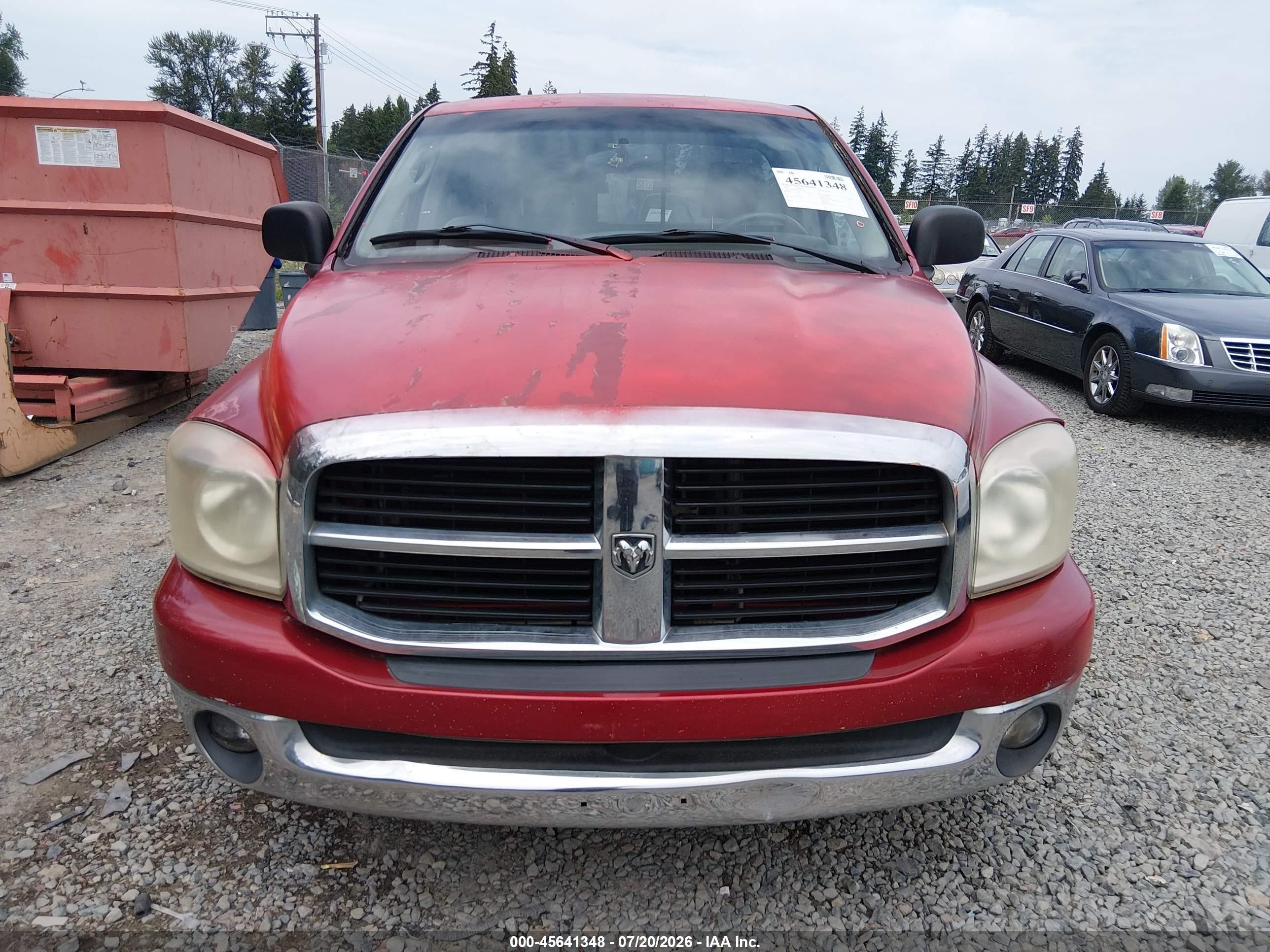 2007 Dodge Ram 1500 Slt Red vin: 1D7HA16P77J599404