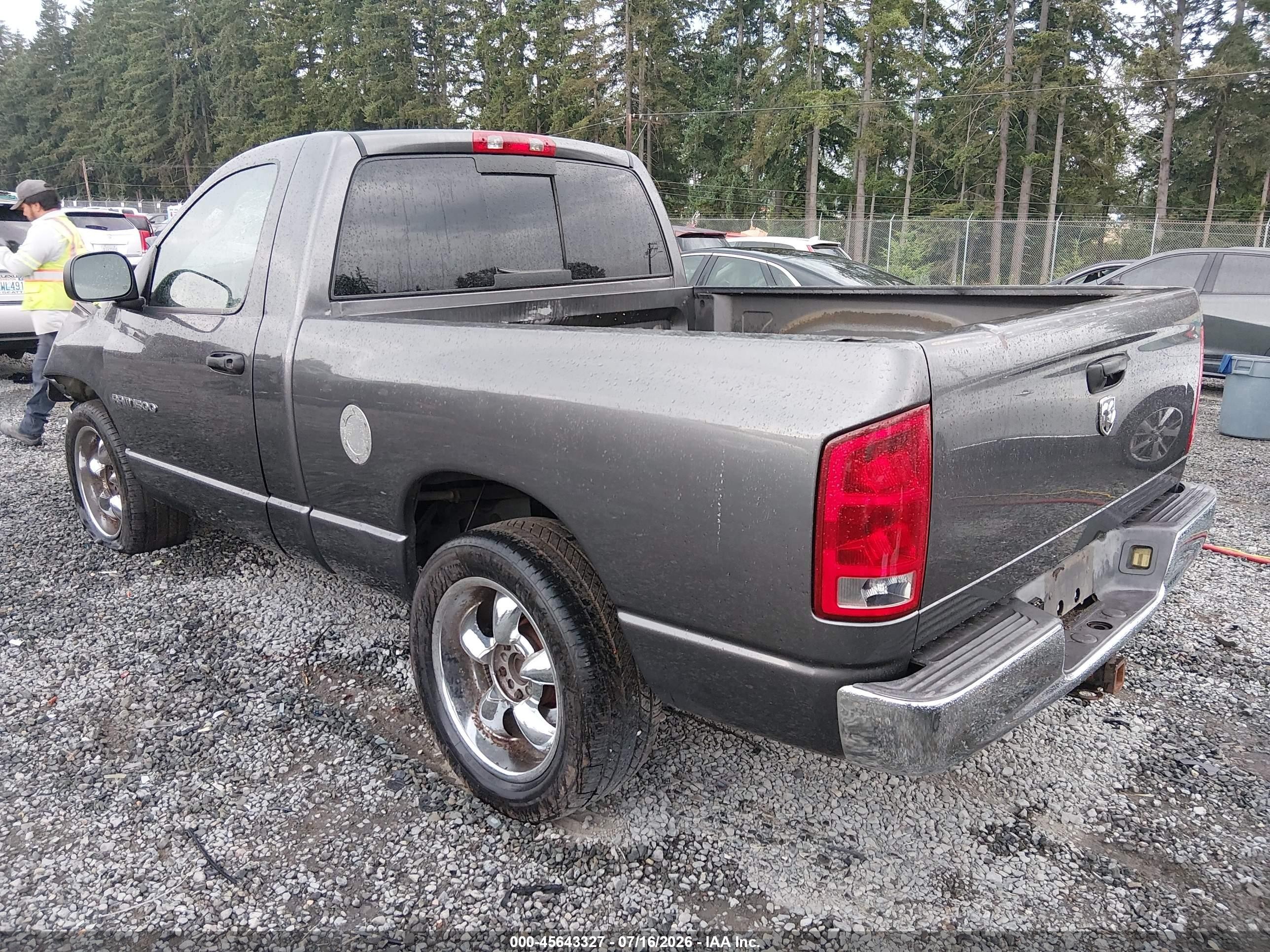 2002 Dodge Ram 1500 St Gray vin: 1D7HA16Z02J155923