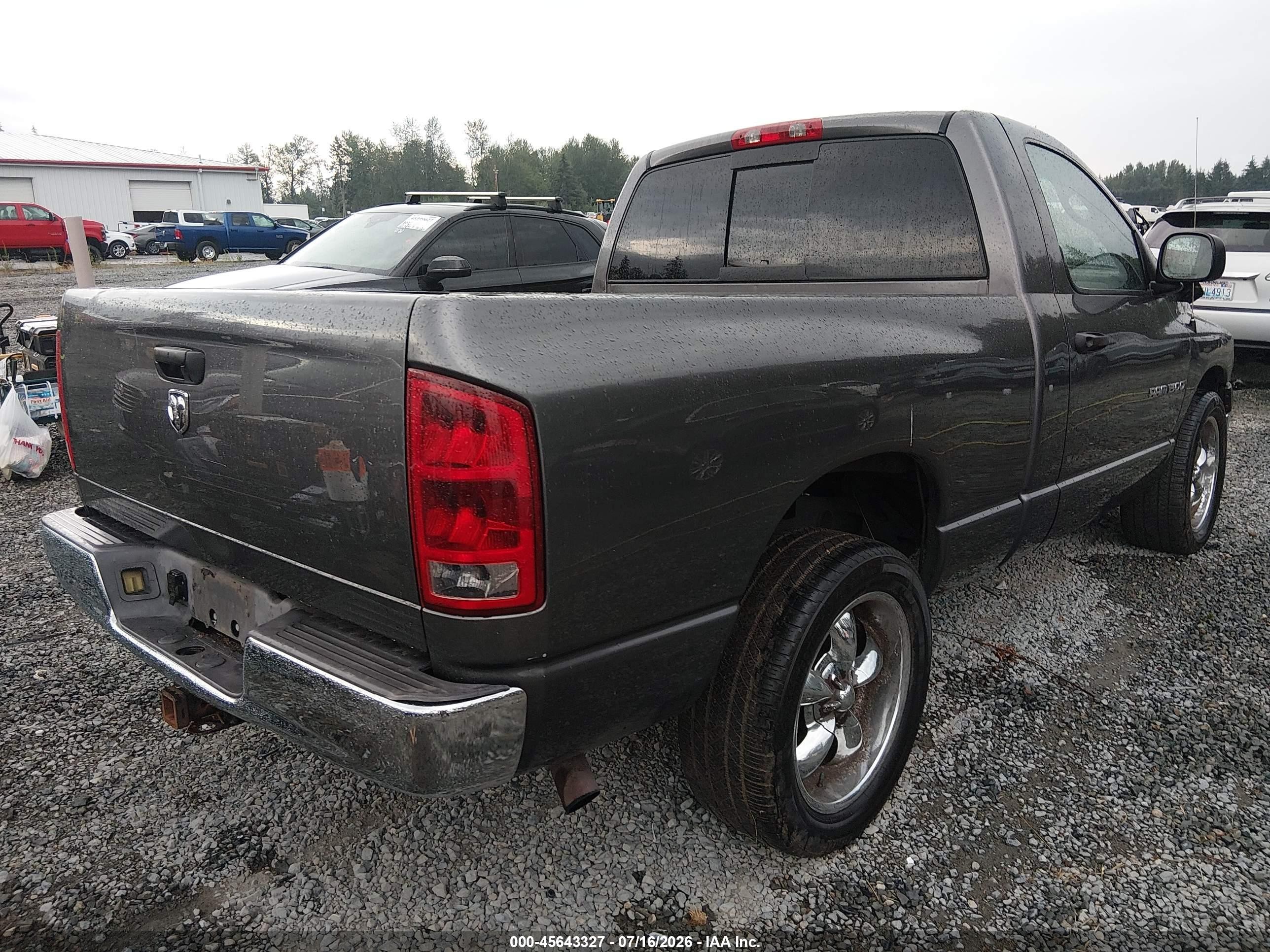 2002 Dodge Ram 1500 St Gray vin: 1D7HA16Z02J155923