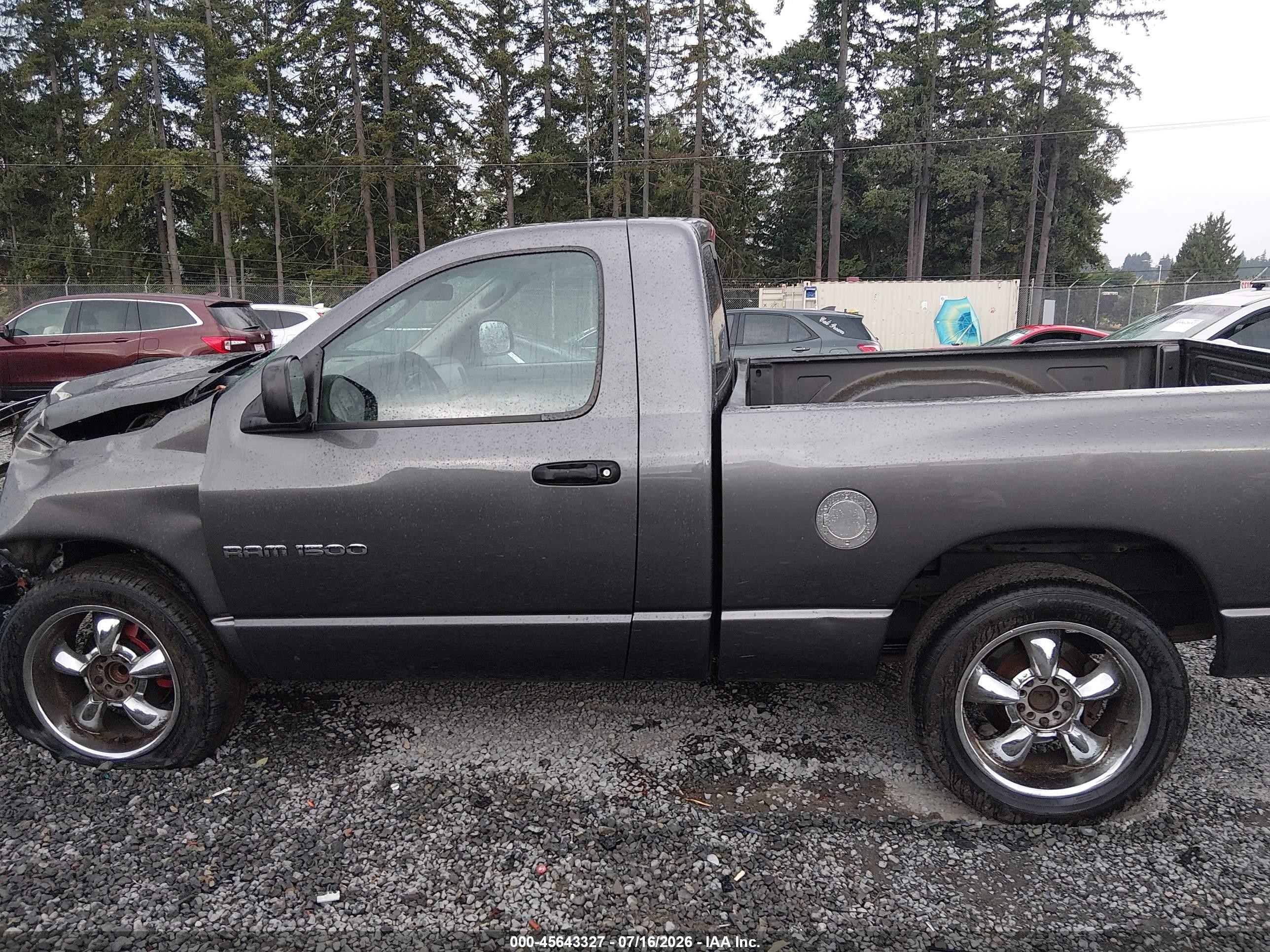 2002 Dodge Ram 1500 St Gray vin: 1D7HA16Z02J155923