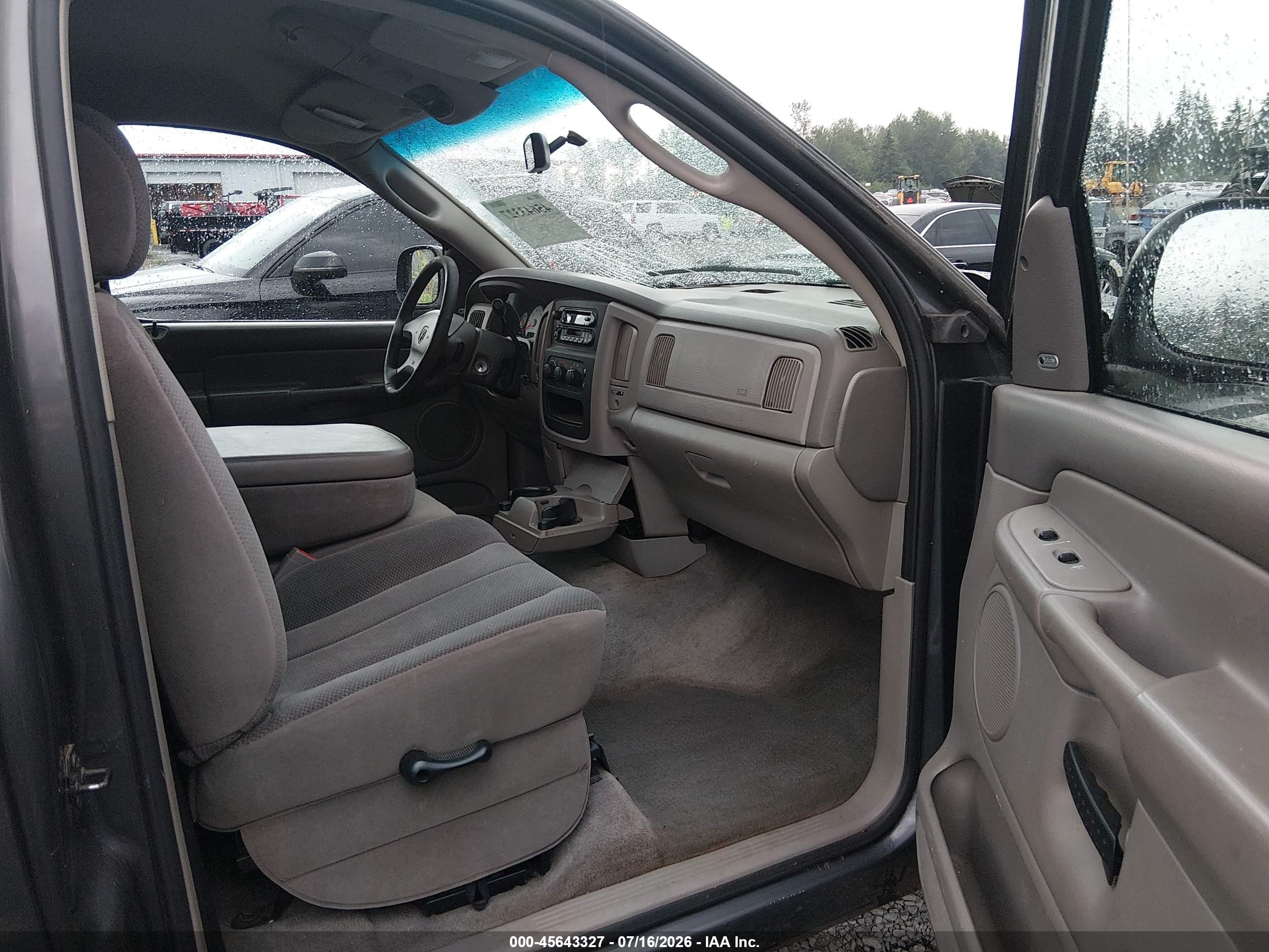 2002 Dodge Ram 1500 St Gray vin: 1D7HA16Z02J155923