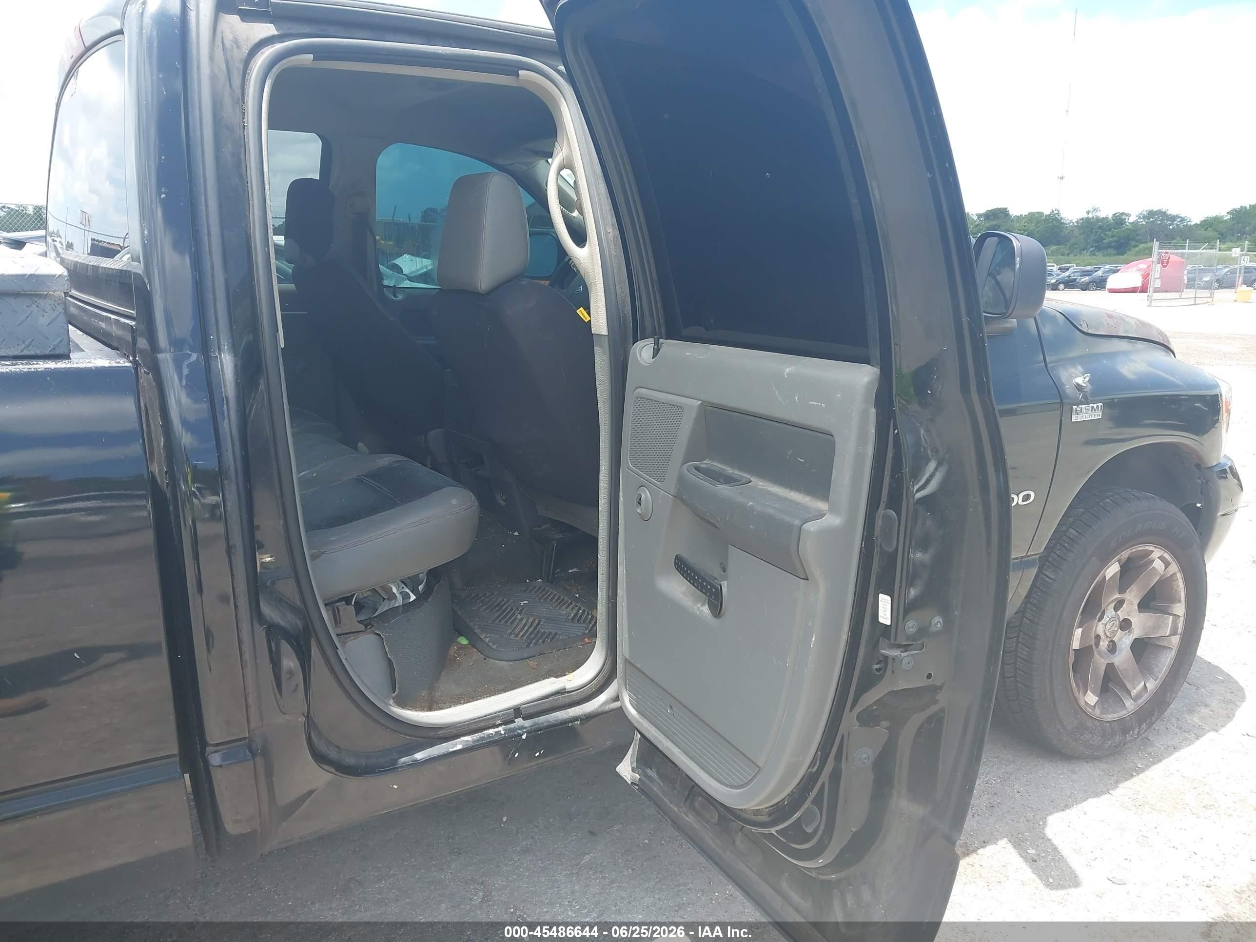 2007 Dodge Ram 1500 Slt Black vin: 1D7HA18207S206158