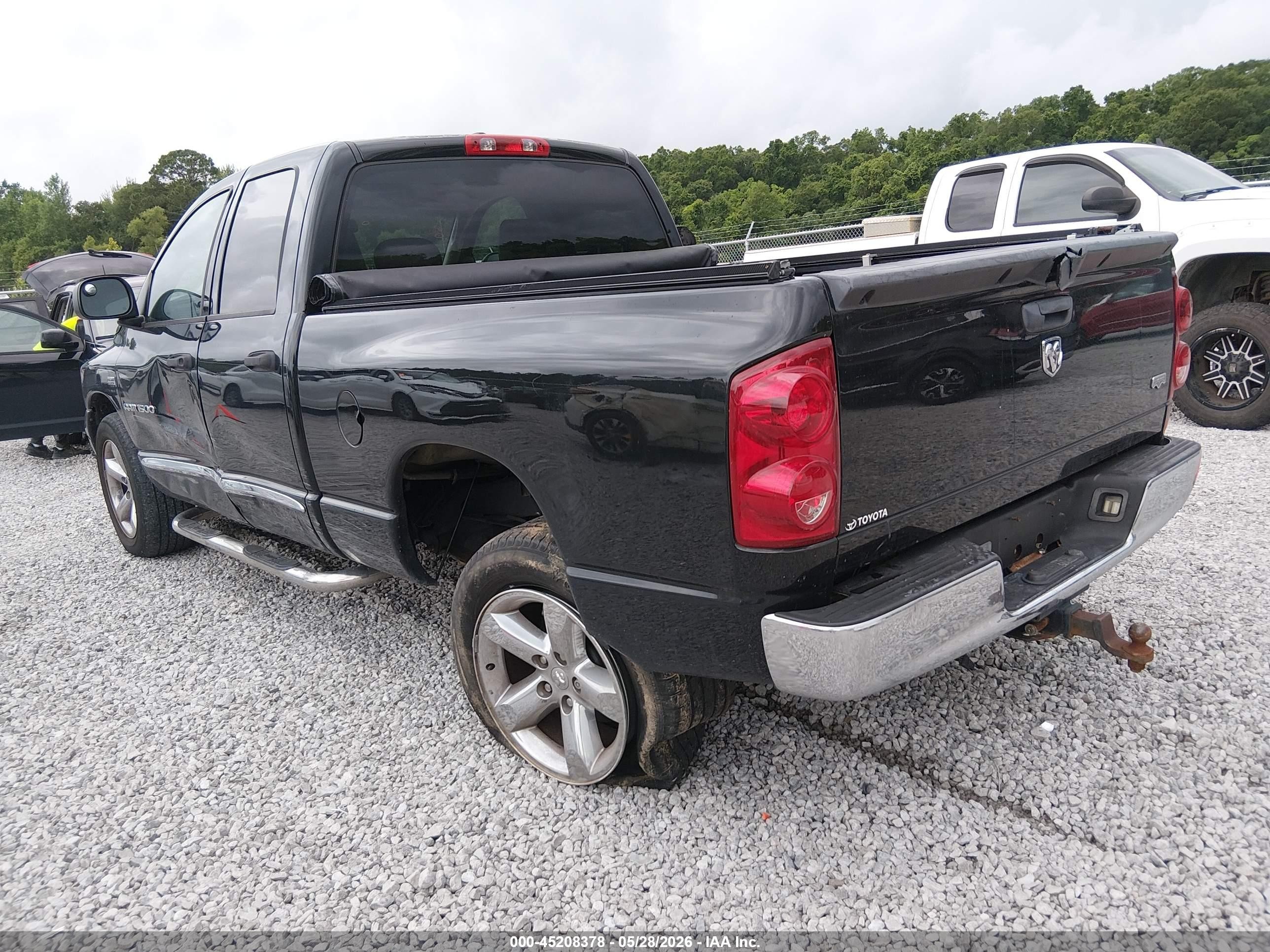 2007 Dodge Ram 1500 Laramie Black vin: 1D7HA18207S216995