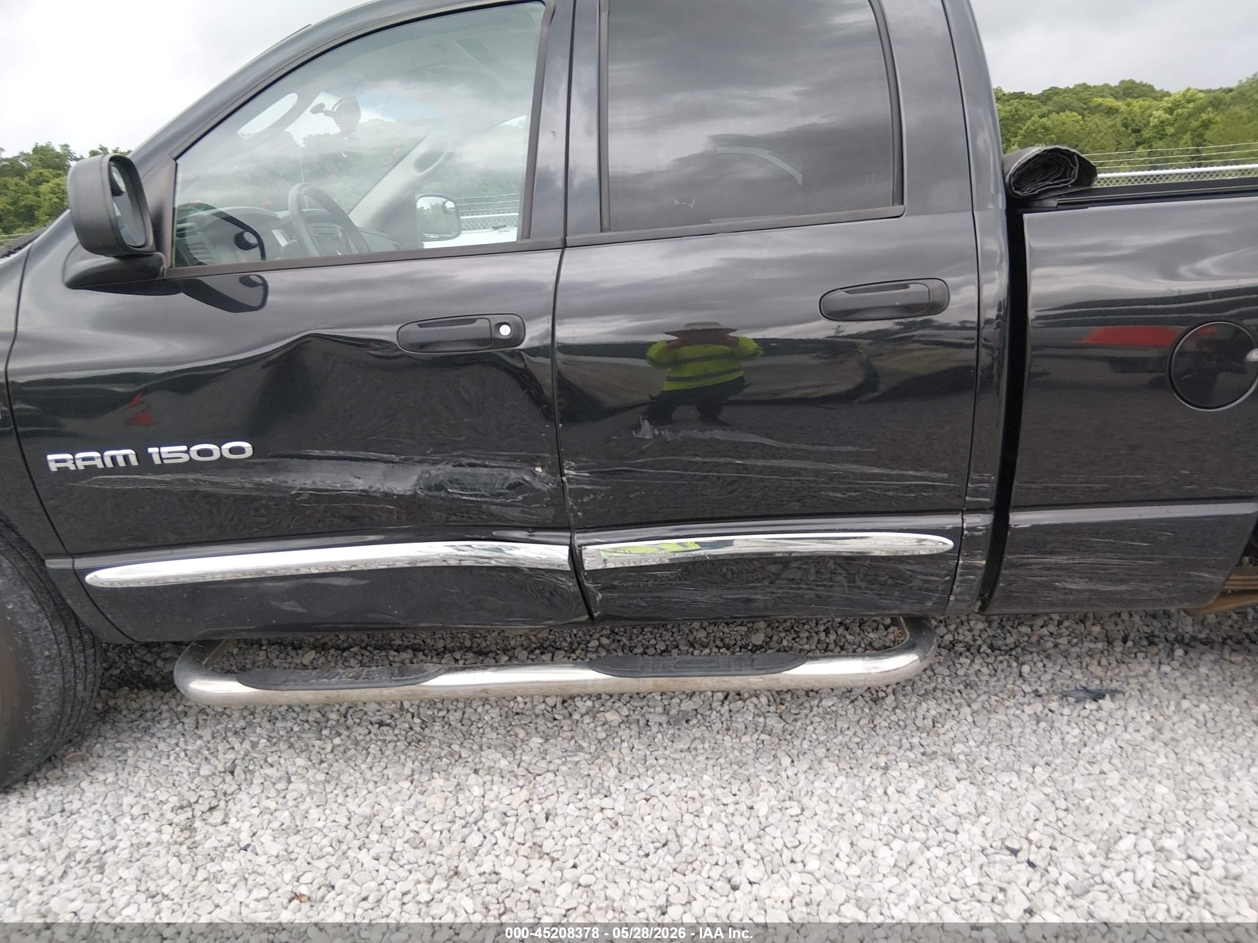 2007 Dodge Ram 1500 Laramie Black vin: 1D7HA18207S216995
