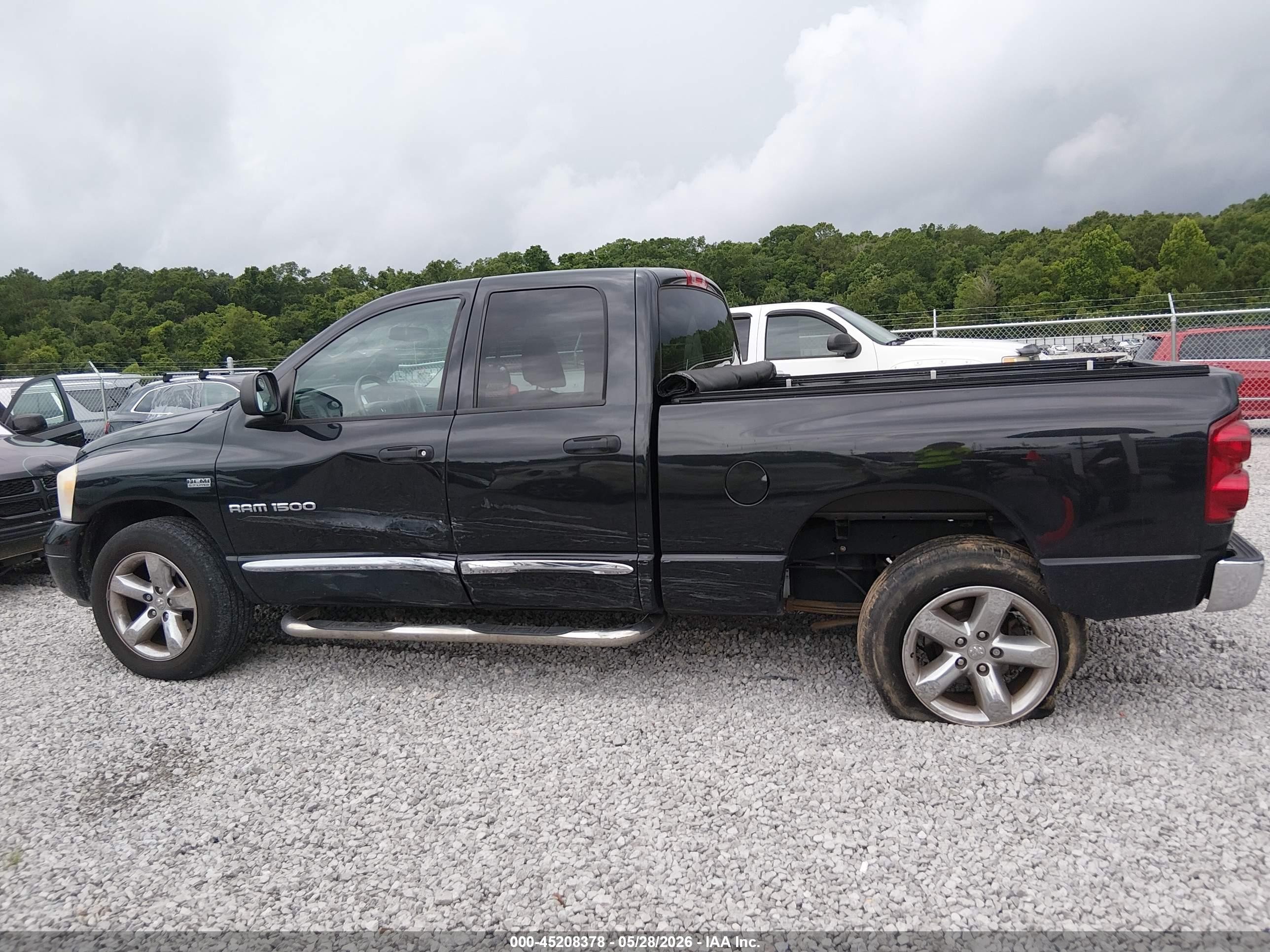 2007 Dodge Ram 1500 Laramie Black vin: 1D7HA18207S216995
