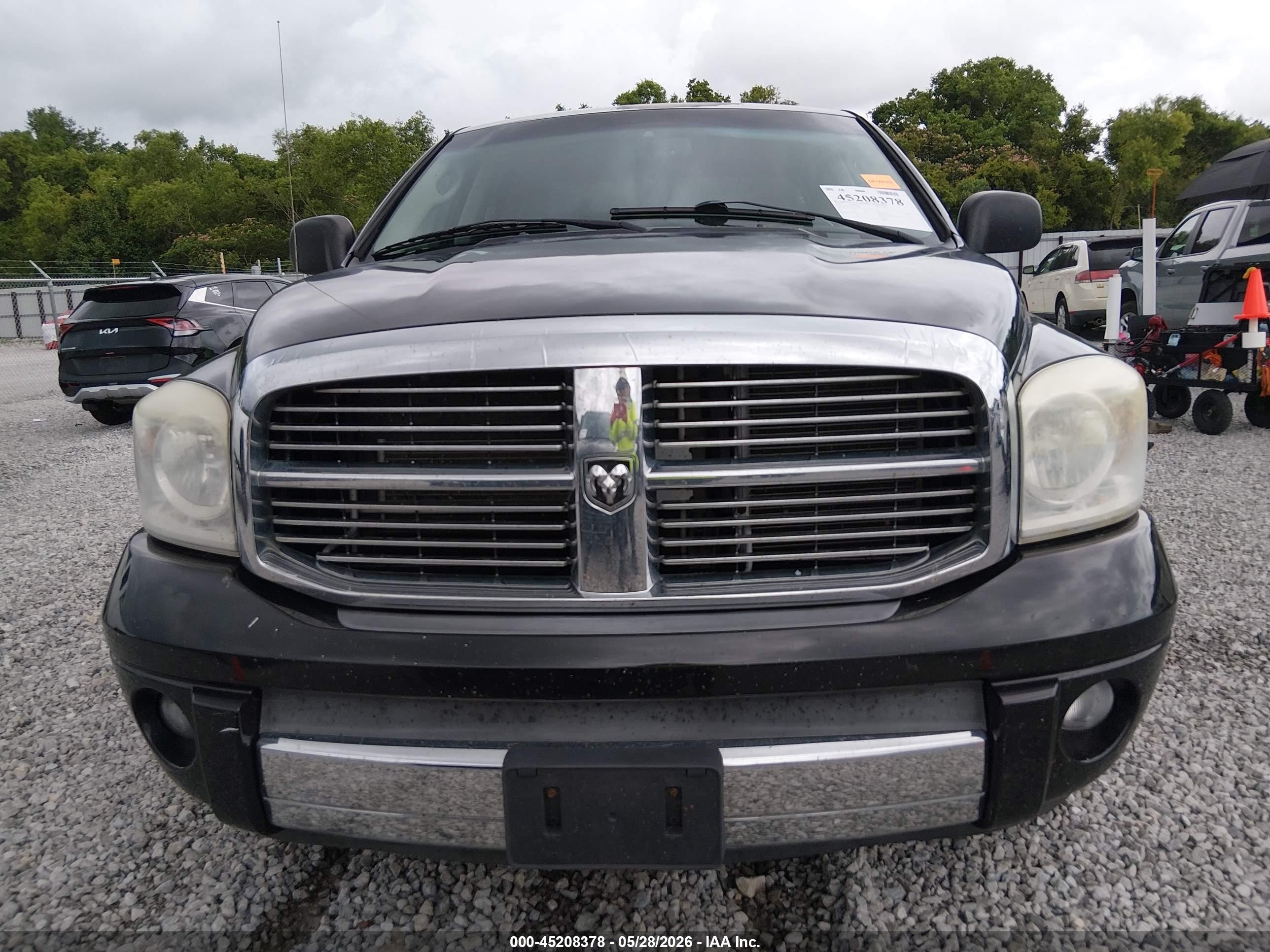 2007 Dodge Ram 1500 Laramie Black vin: 1D7HA18207S216995